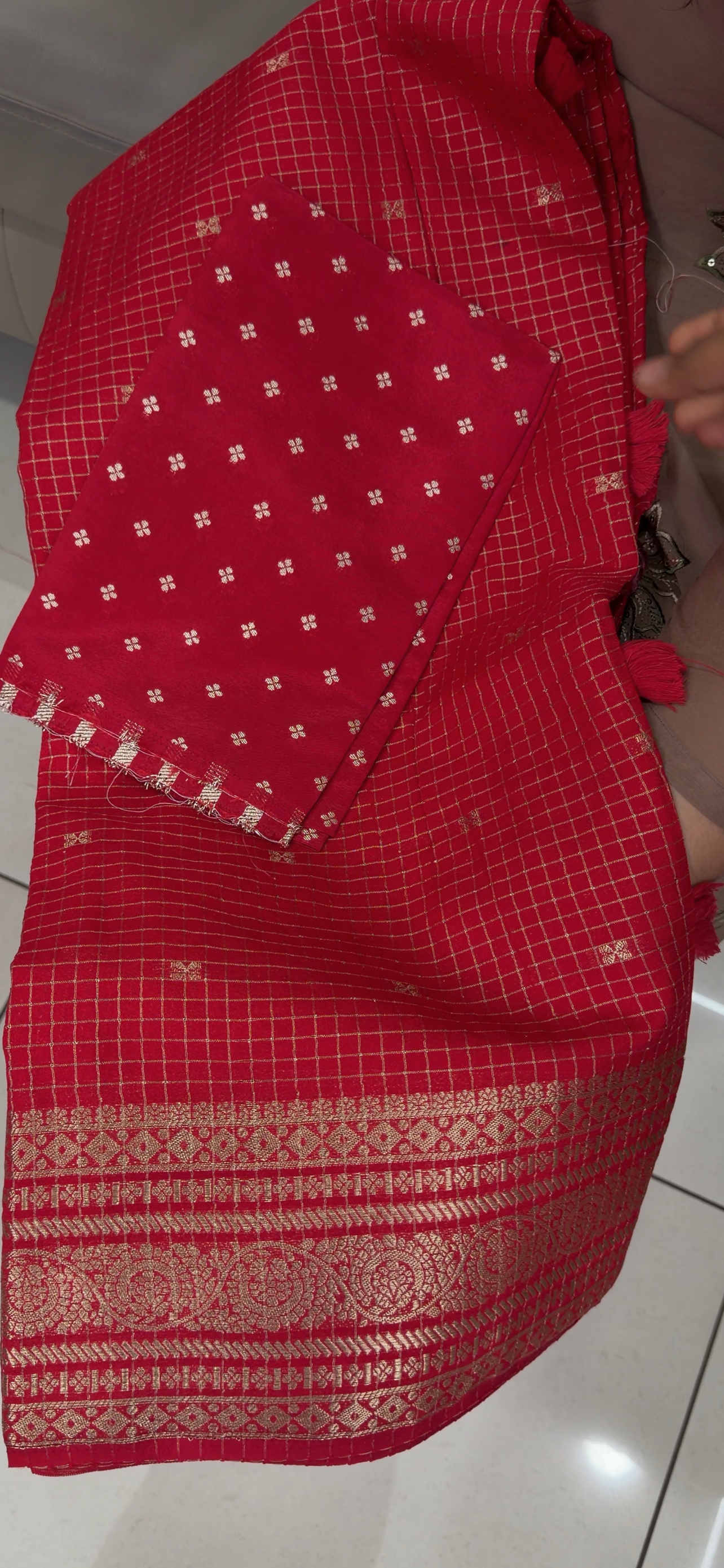 SEMI BANARSI  SAREES - IHA 32090