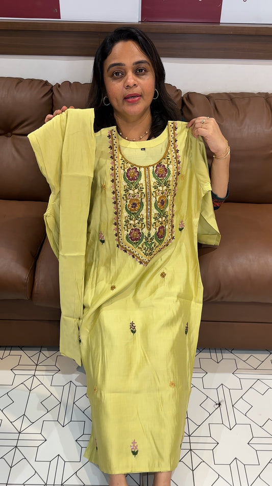 MALAI CHANDERI TOP AND BOTTOM - IHA 26312