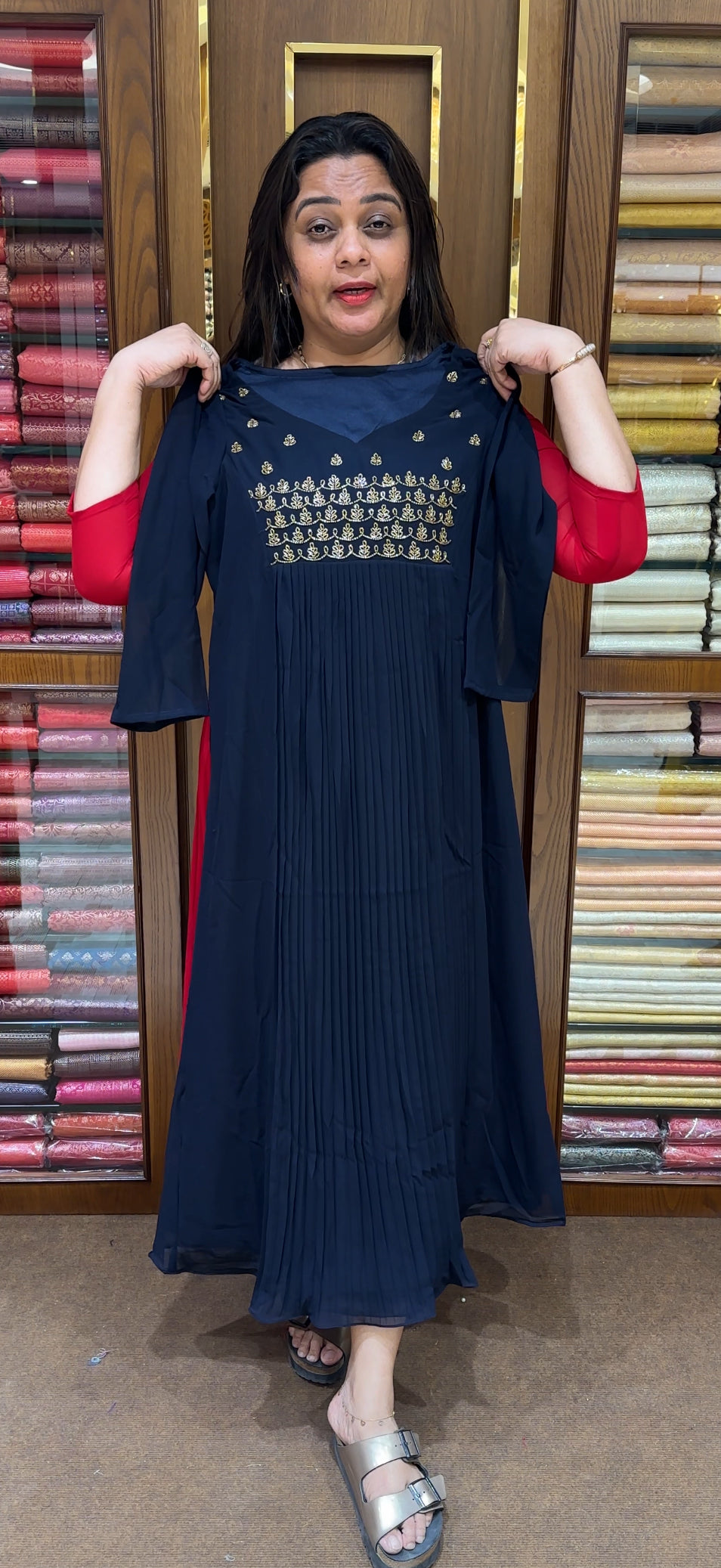 IHA'S IN-HOUSE HAND WORKED ALINE TOPS - IHA 28825