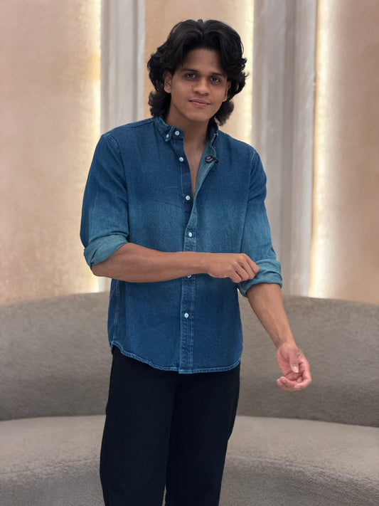 MEN'S DENIM SHIRT - IHA 33302