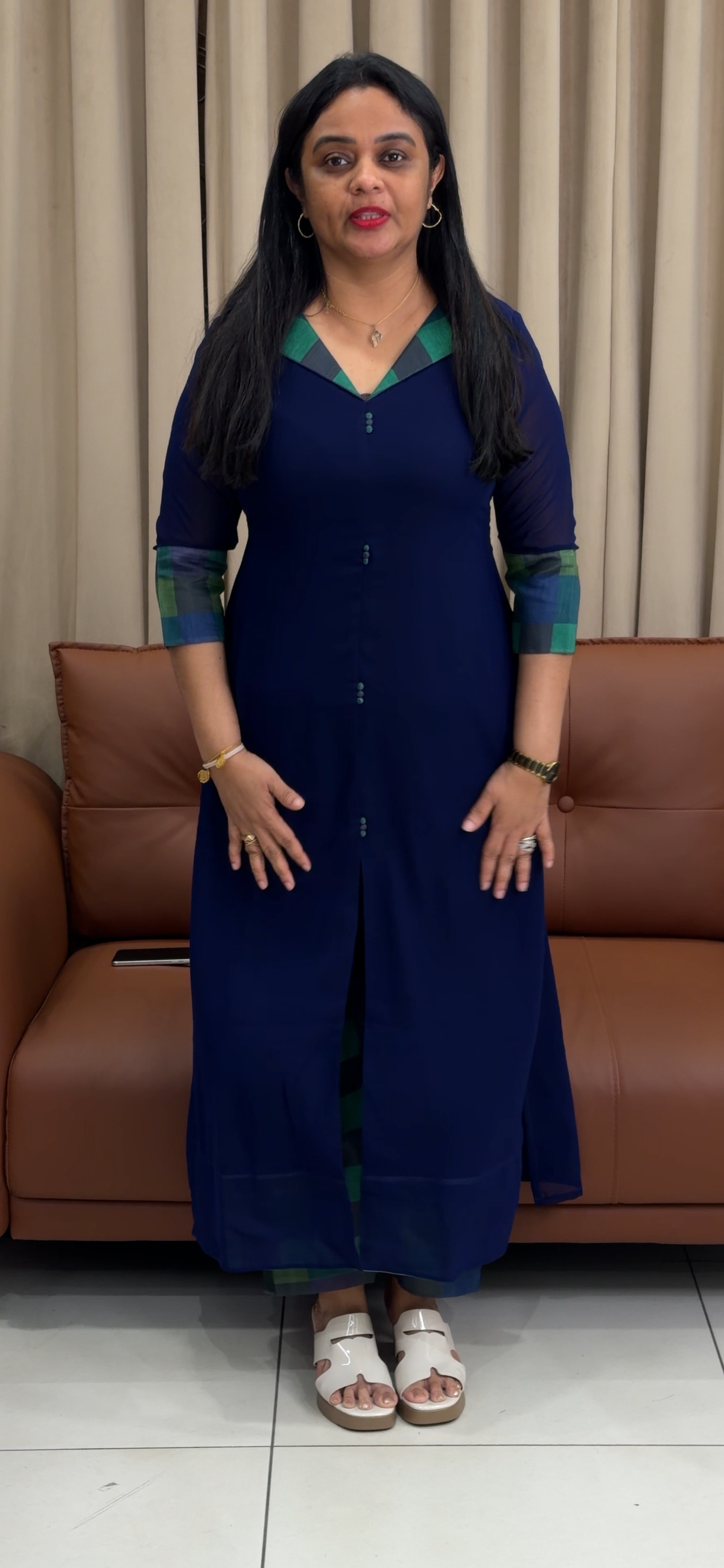 IHA'S IN-HOUSE CHANDERI TOP AND BOTTOM - IHA 35710