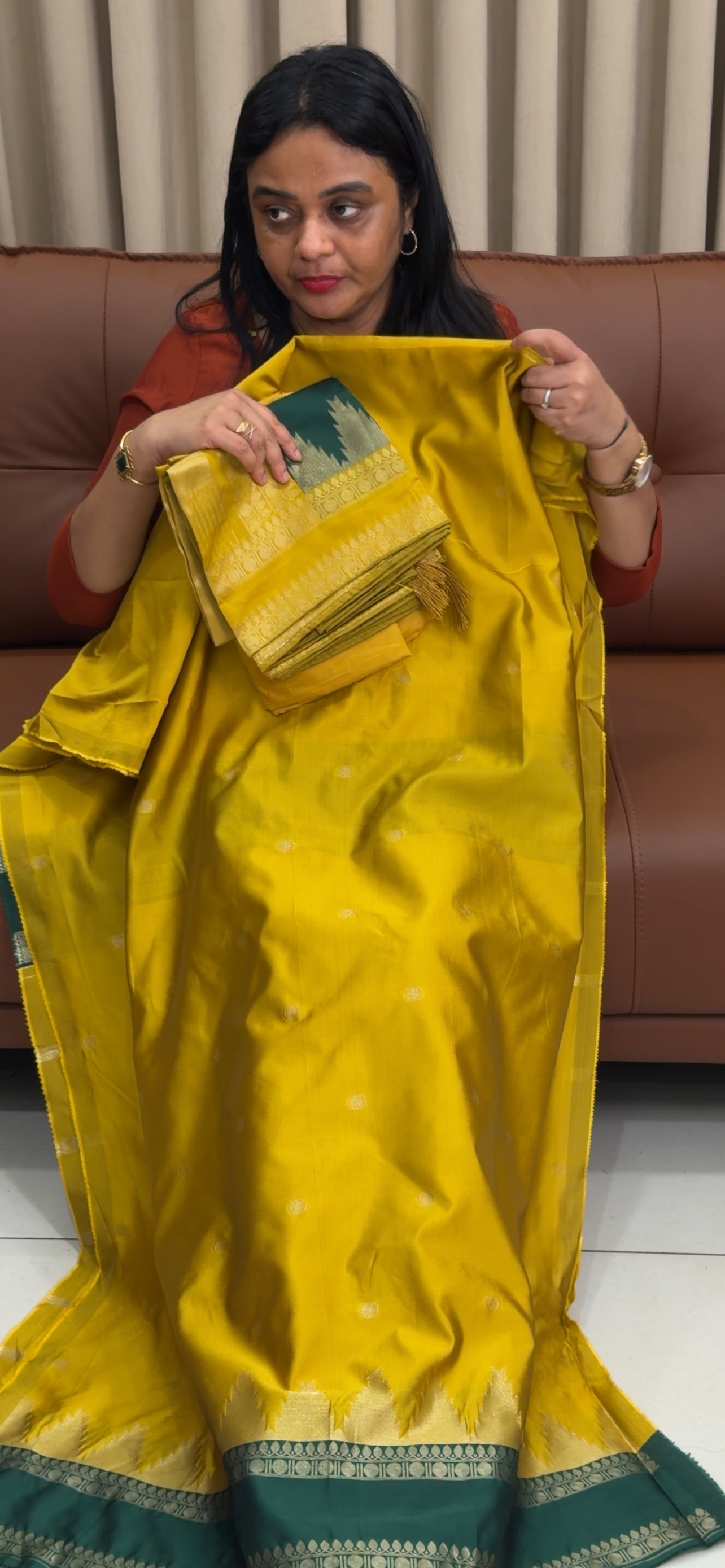 SEMI SOFT SILK UNSTITCHED SALWAR SUITS - IHA 34317