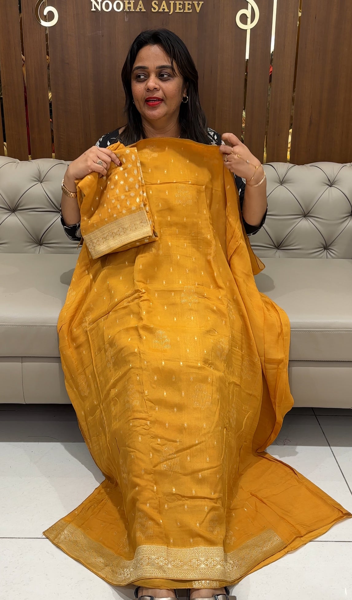 VISCOSE BANARASI UNSTITCHED  SALWAR SUITS - IHA 24334