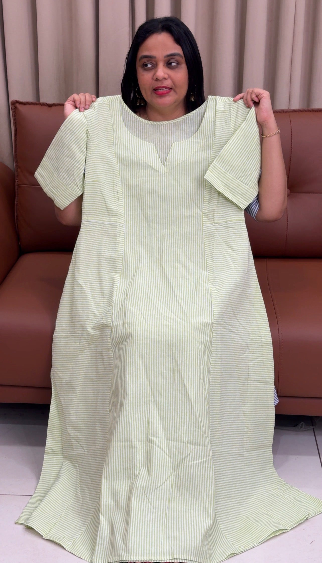 IHA'S IN-HOUSE HANDLOOM COTTON FROCKS - IHA 34004