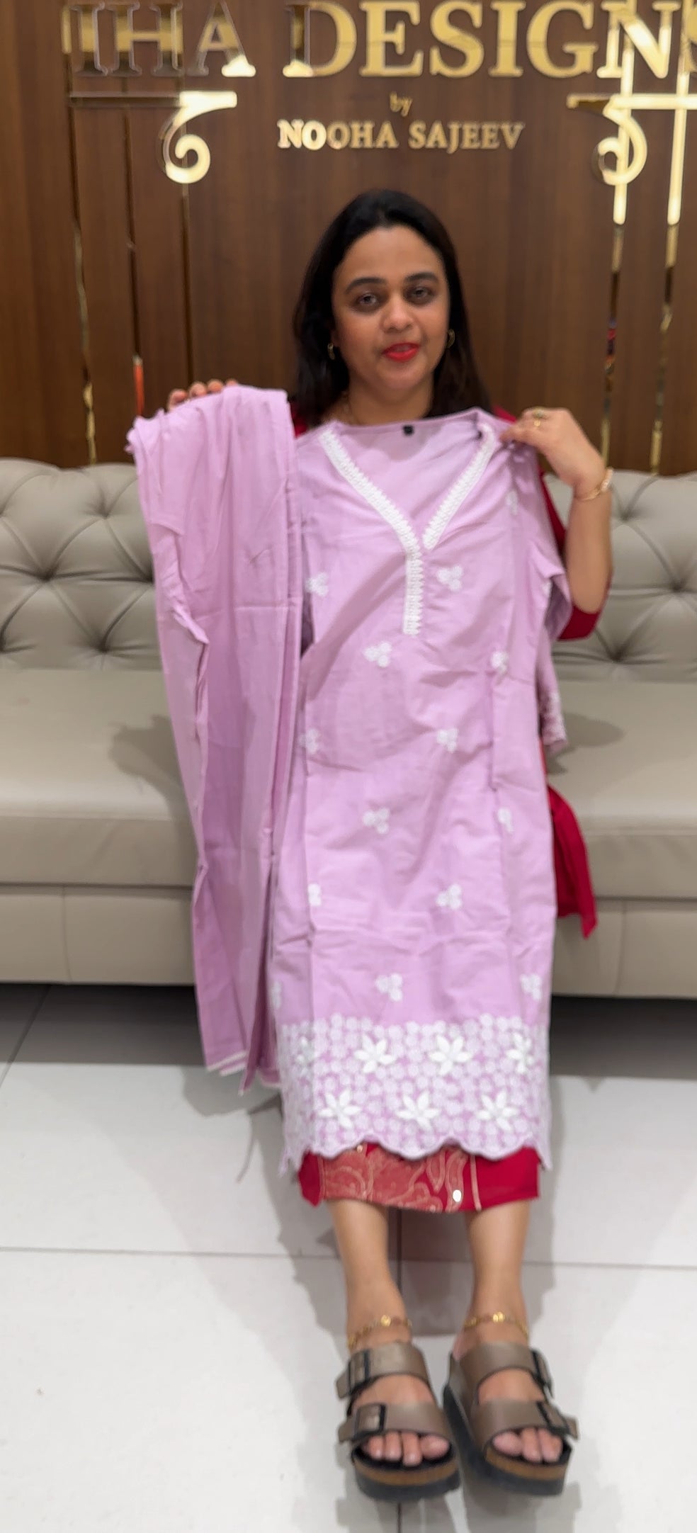CHIKANKARI TOP AND BOTTOM - IHA 23255