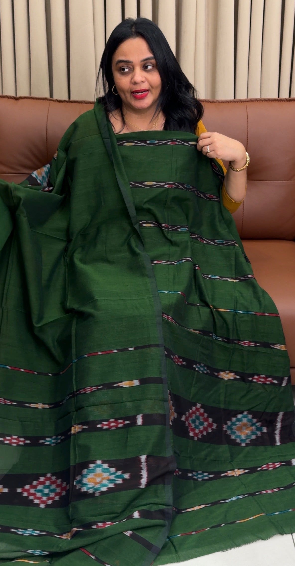 IKAT UNSTITCHED SALWAR SUITS - IHA 34395