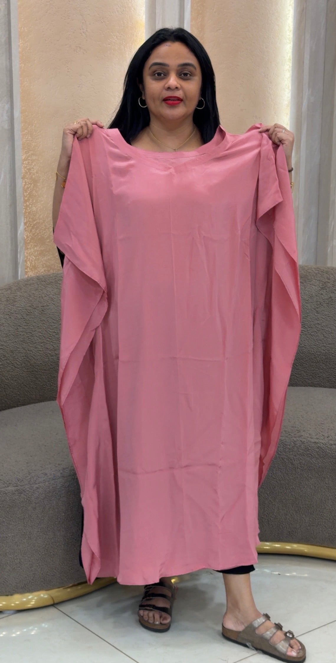 IHA'S IN-HOUSE CREPE KAFTAN TOPS - IHA 35920