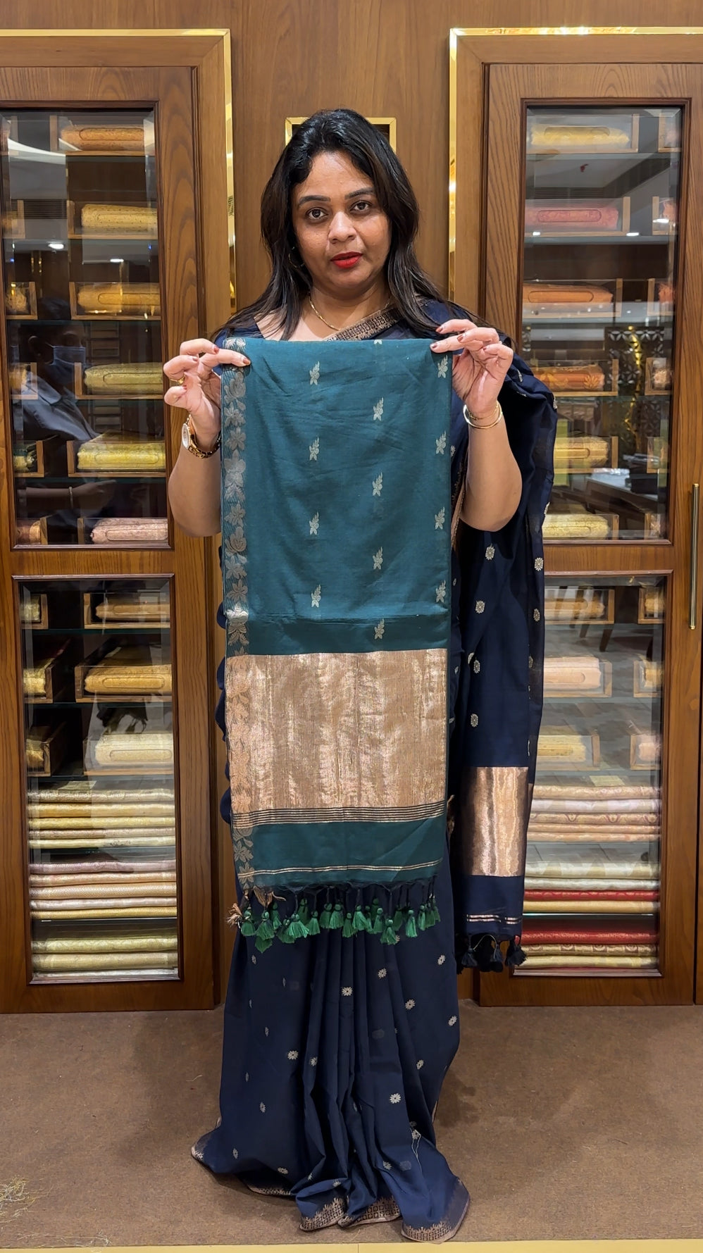 KHADDI COTTON SAREES - IHA 24143