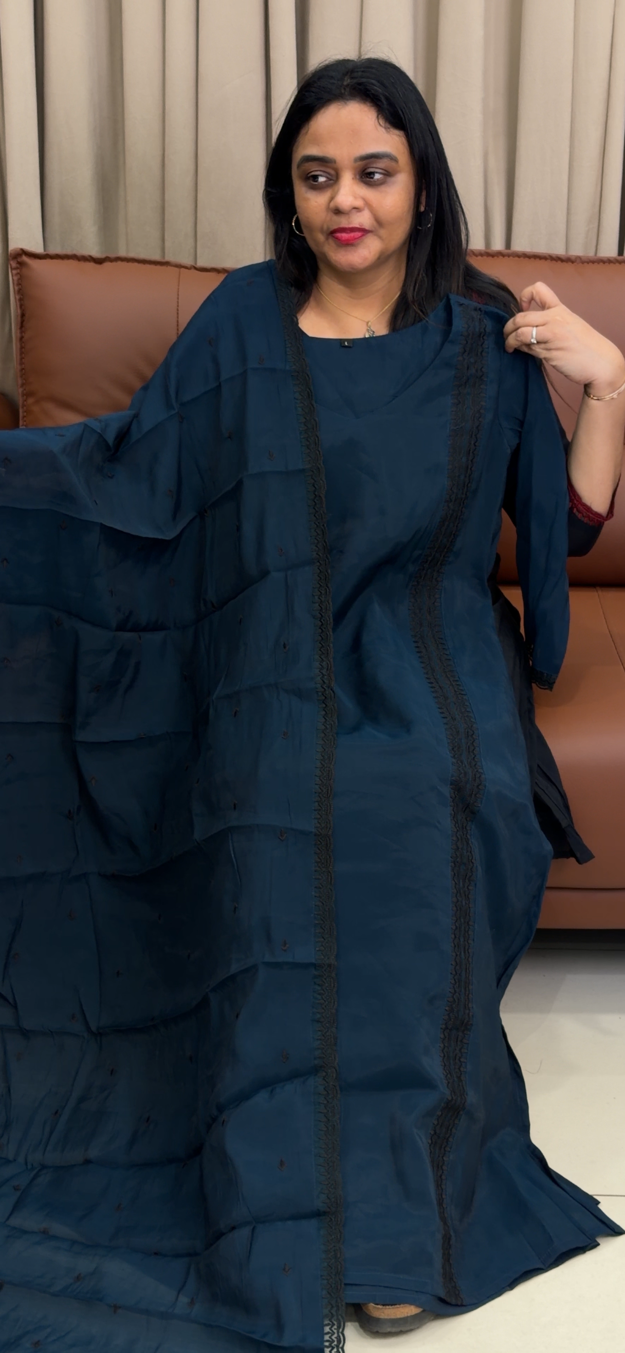 MUL CHANDERI TOP, BOTTOM AND DUPATTA - IHA 33787