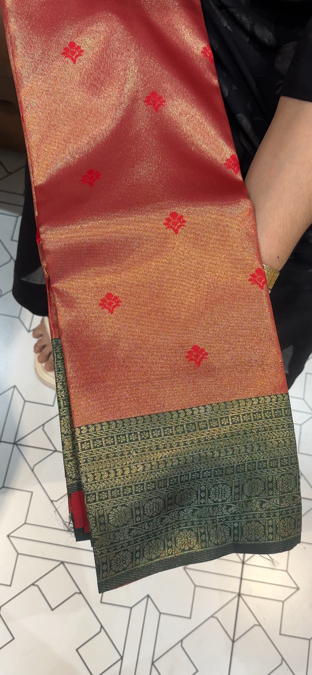 SEMI TISSUE SAREES - IHA 34995