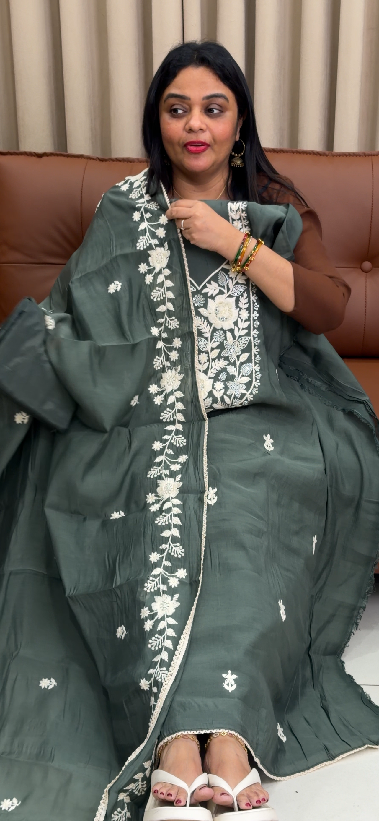 FORWARD MUL CHANDERI UNSTITCHED SALWAR SUITS - IHA 33918