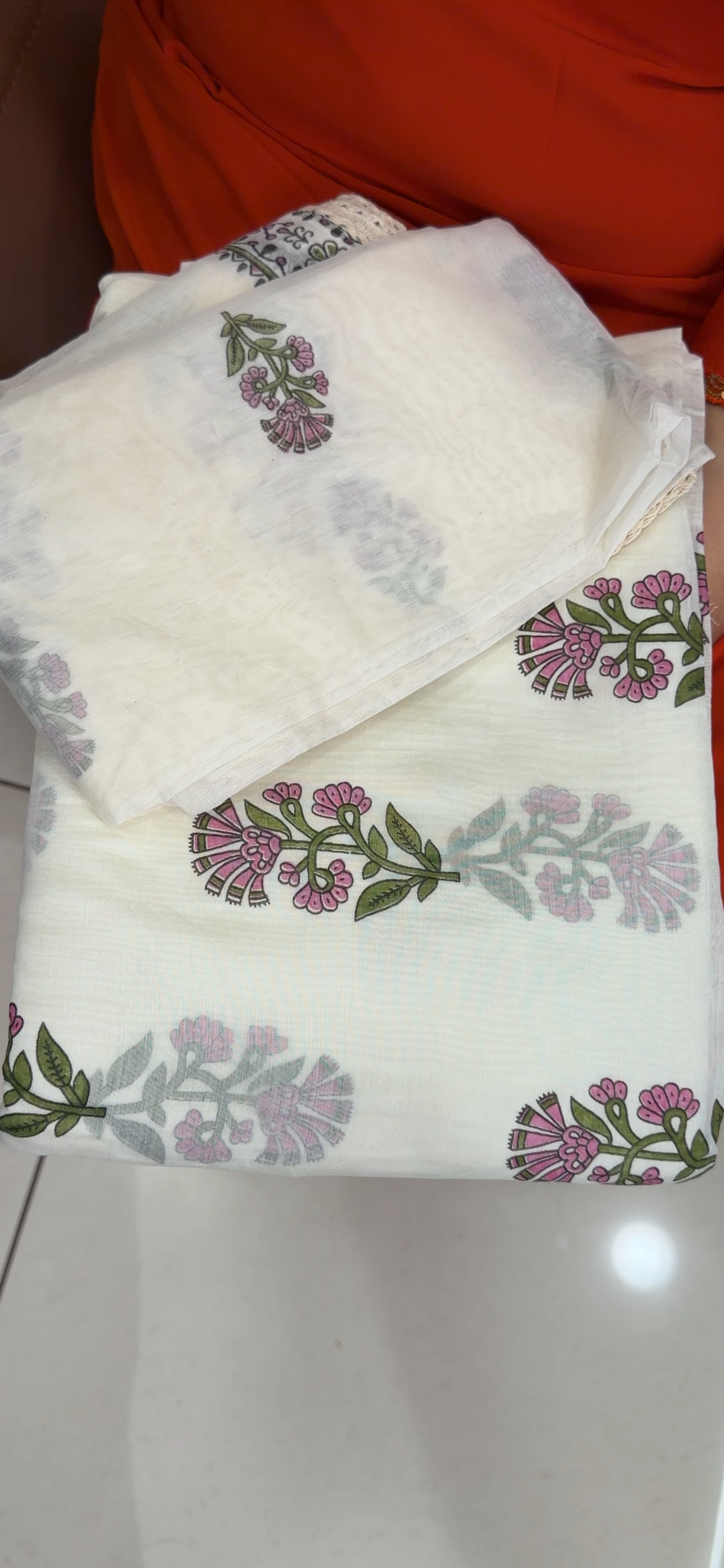 MALAI CHANDERI UNSTITCHED SALWAR SUITS - IHA 34279