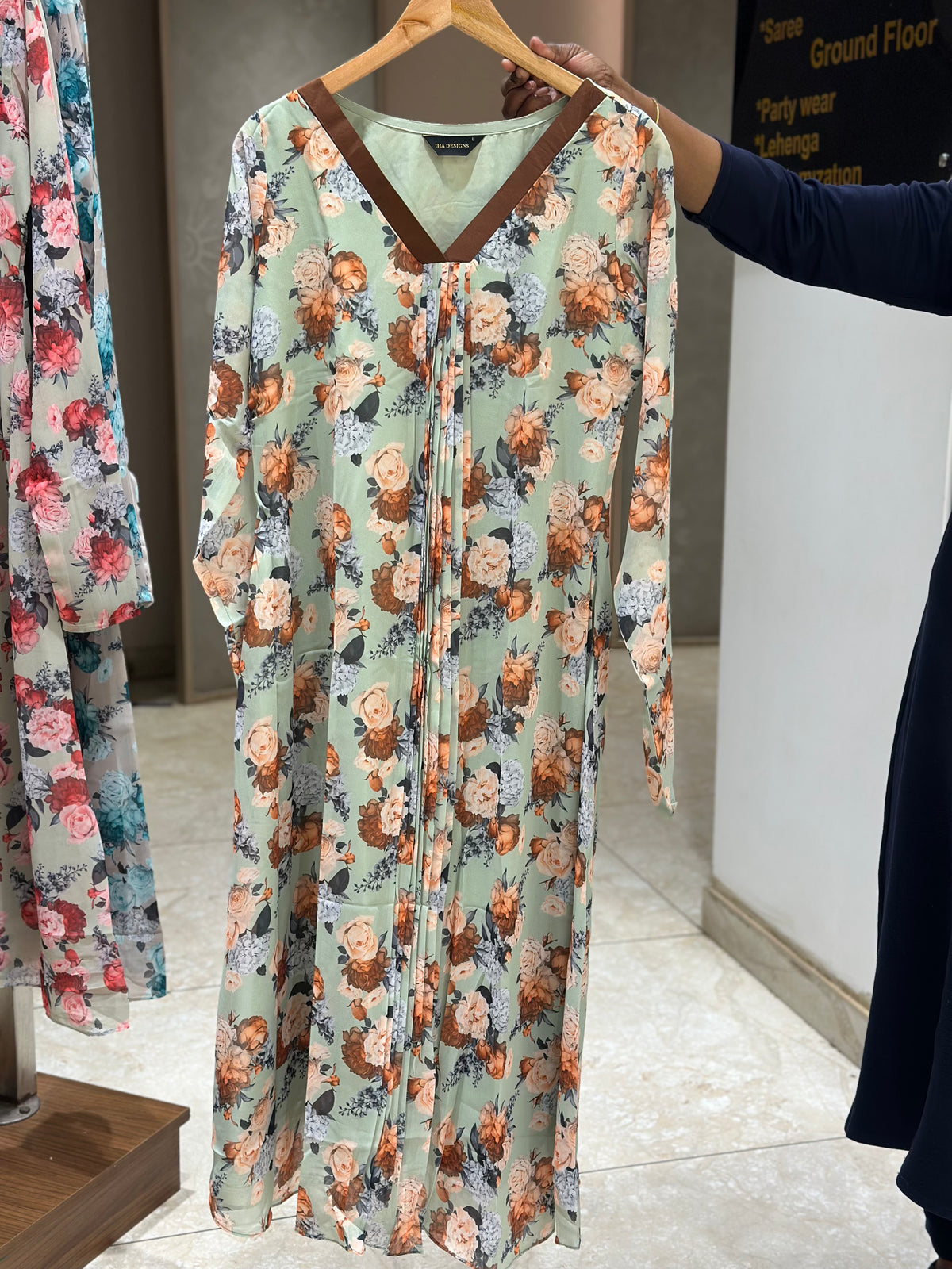 PRINTED LONG TOPS - IHA 36013