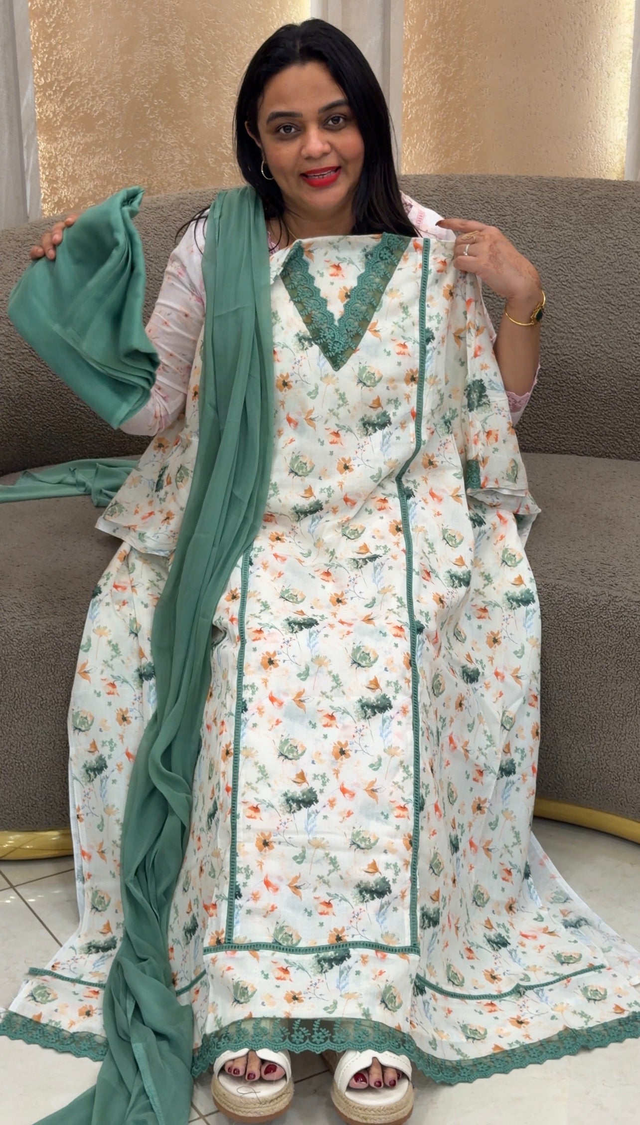 IHA'S IN-HOUSE PRINTED MUL MUL UNSTITCHED SALWAR SUITS - IHA 33156