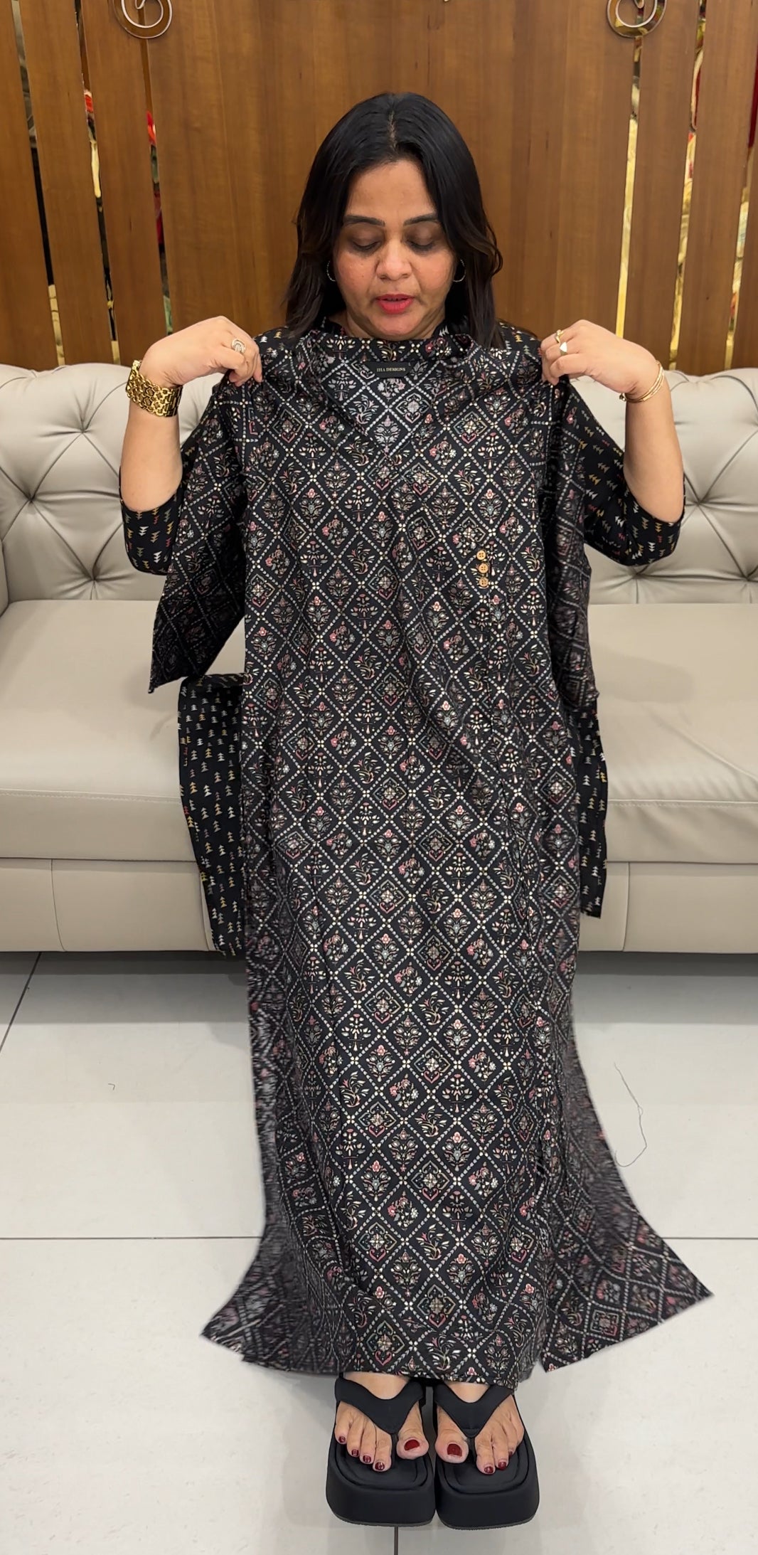 IHA'S IN-HOUSE MODAL CHANDERI TOPS - IHA 28160