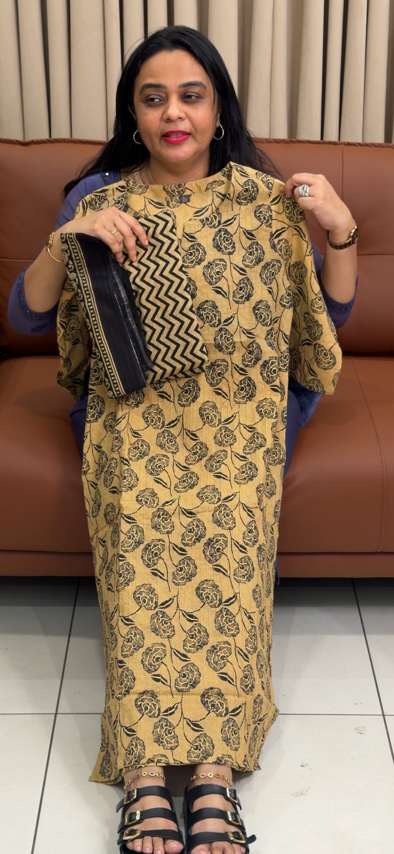 COTTON TOP, BOTTOM AND DUPATTA - IHA 34887