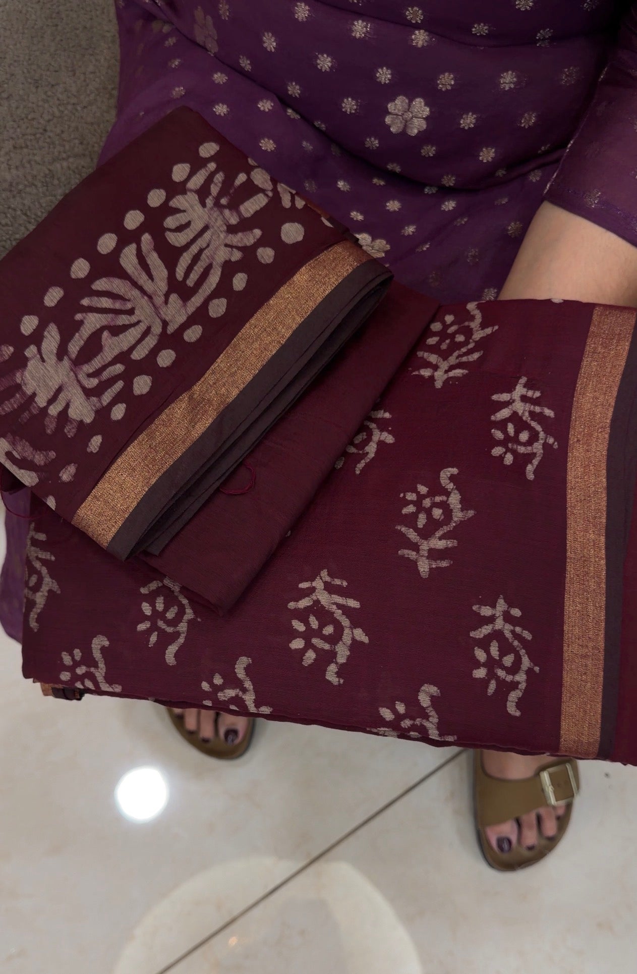 BATIK PRINTED UNSTITCHED SALWAR SUITS - IHA 32858