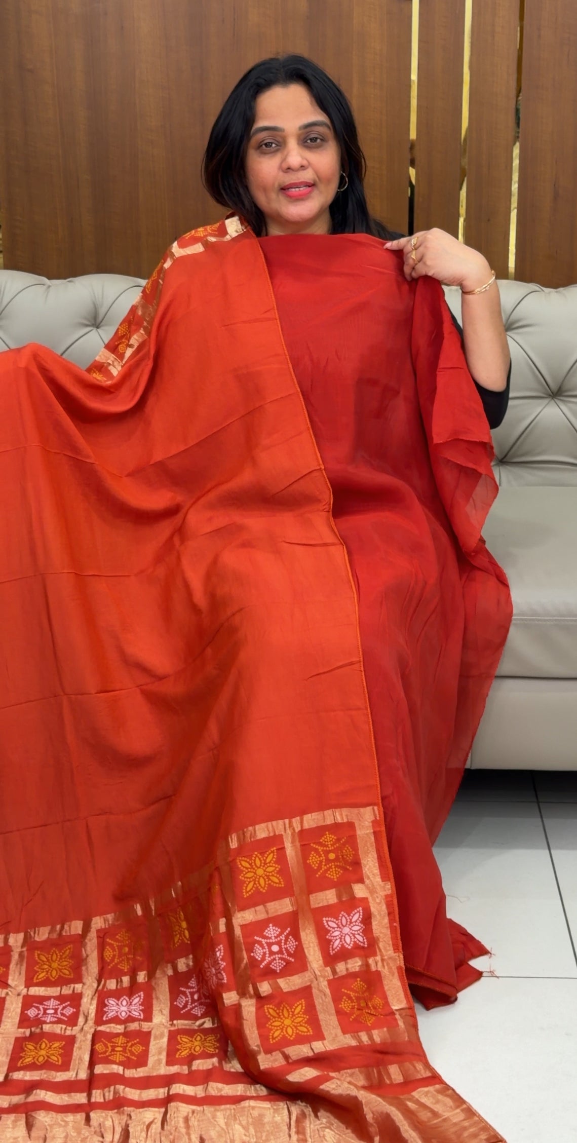 FORWARD MUL CHANDERI UNSTITCHED SALWAR SUITS - IHA 29313