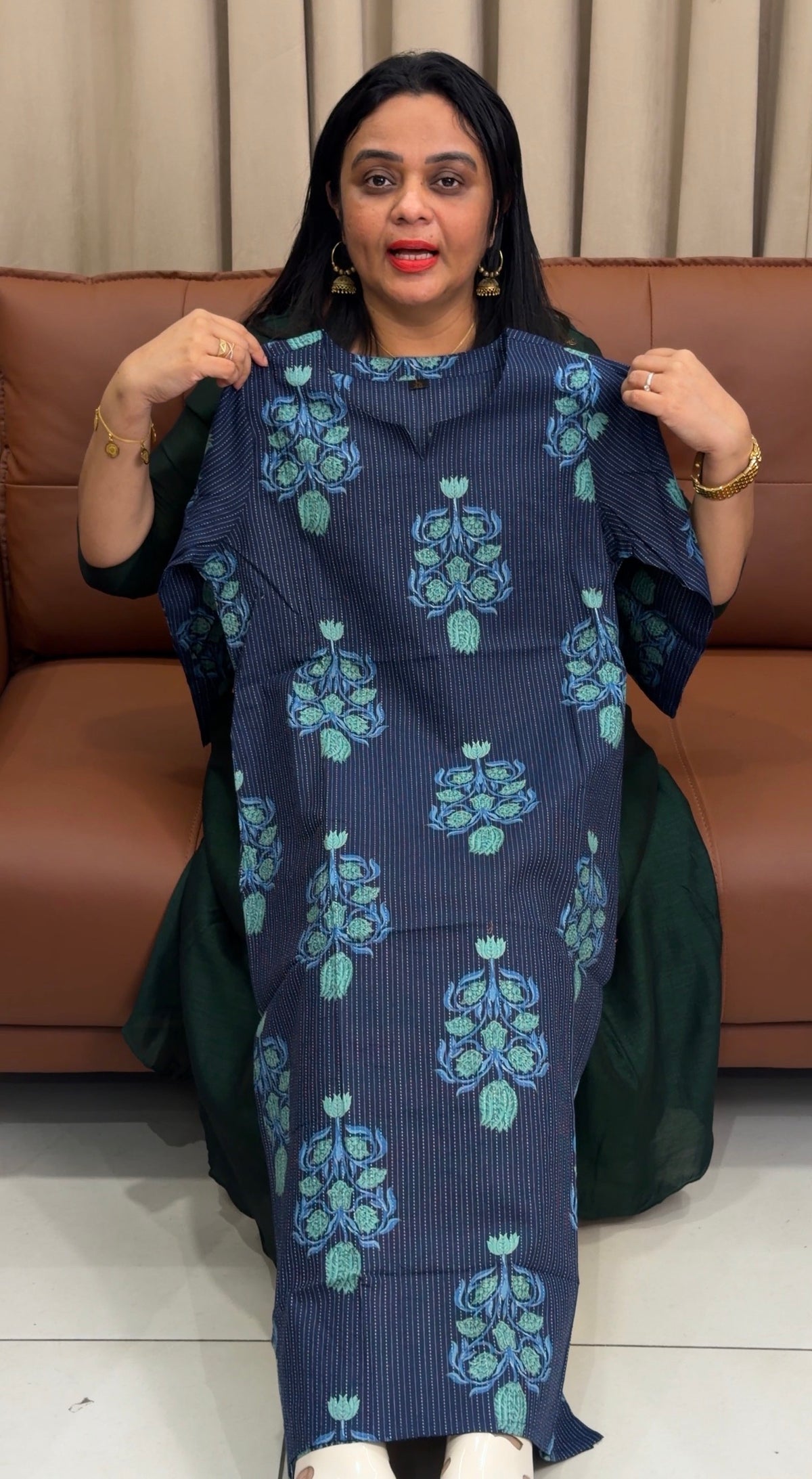 PRINTED COTTON TOPS - IHA 35754