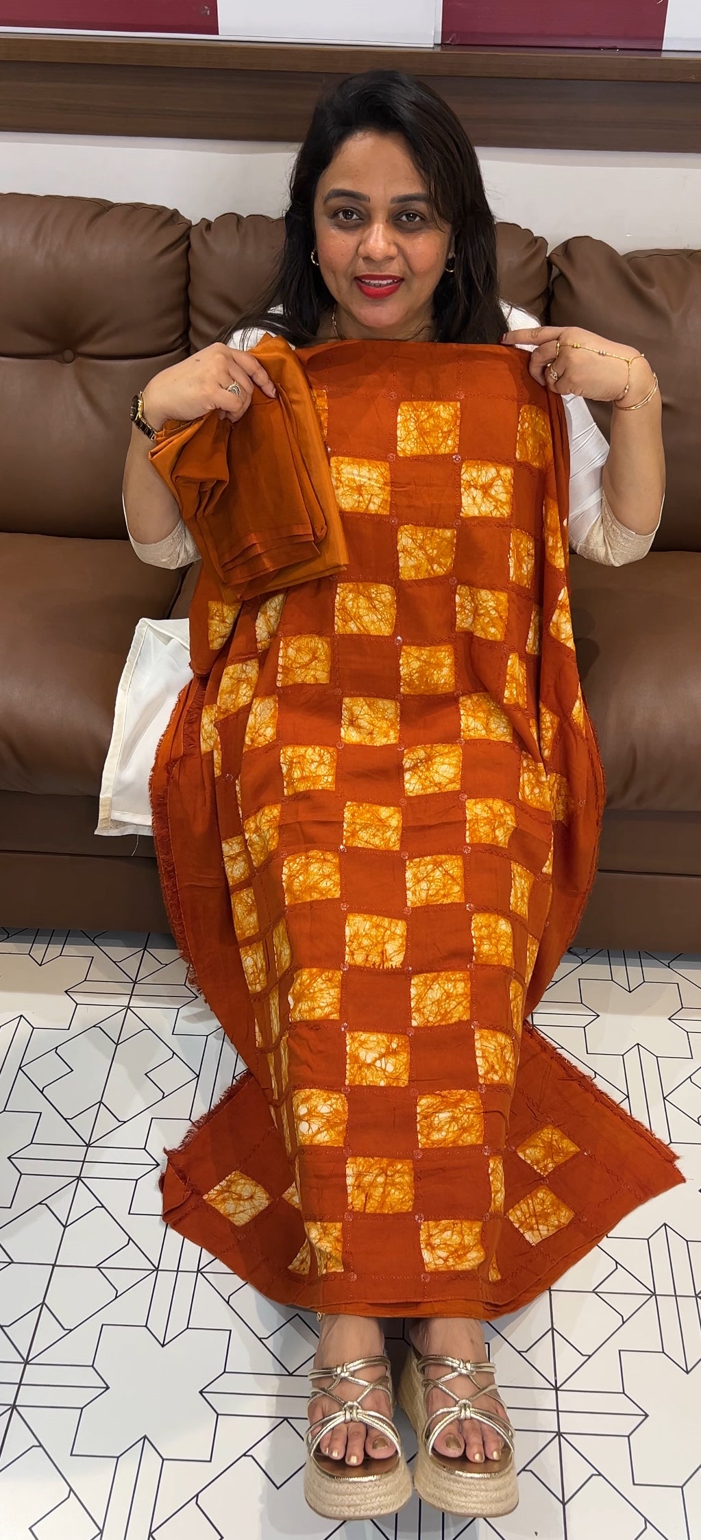 BATIK PRINTED UNSTITCHED SALWAR SUITS - IHA 24937
