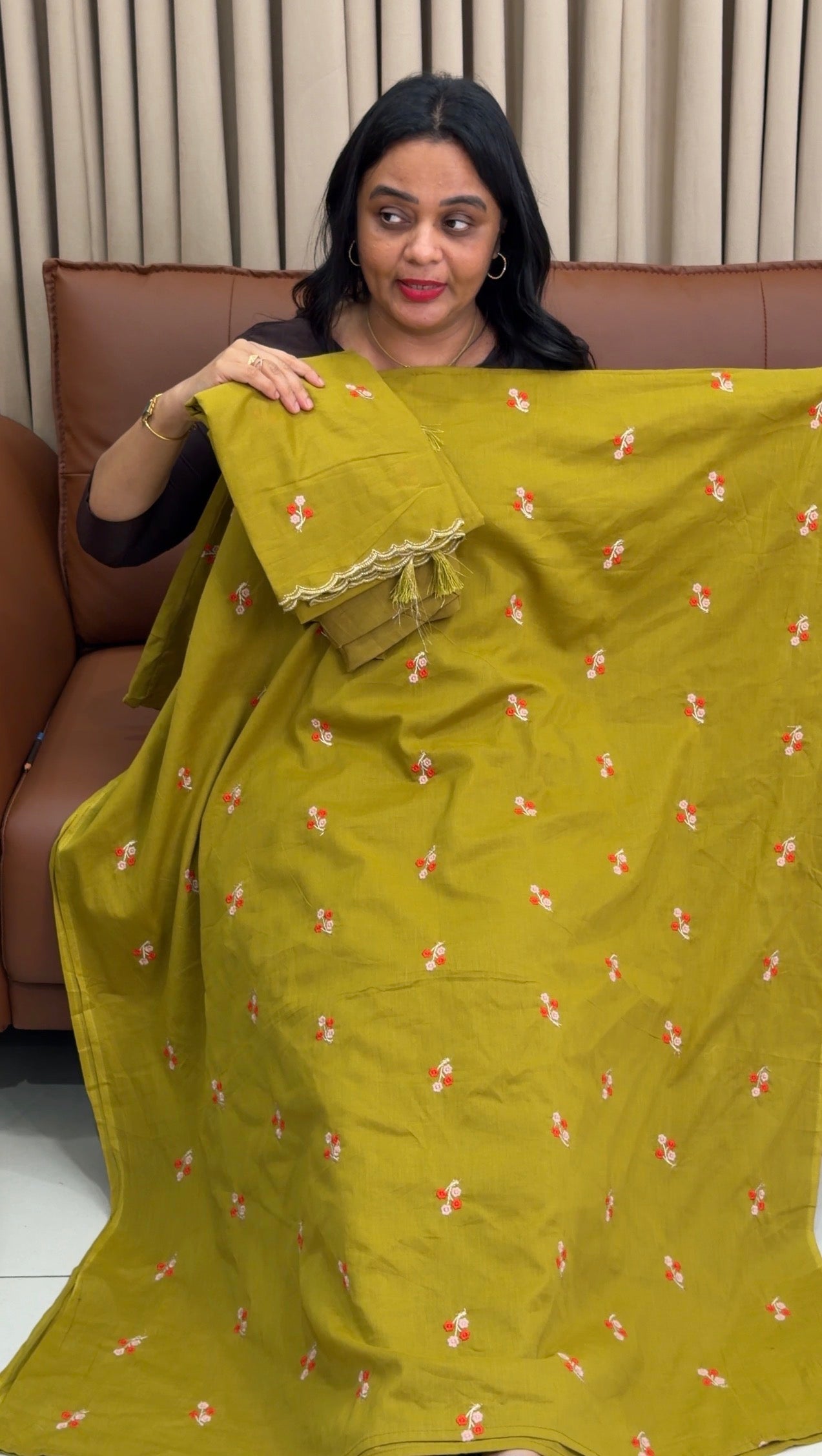 MUL MUL COTTON UNSTITCHED SALWAR SUITS - IHA 34415