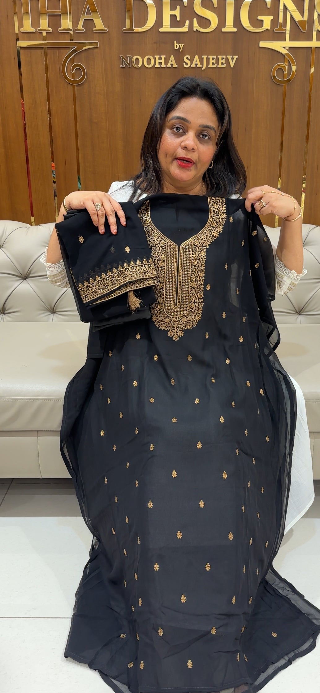 FAUX GEORGETTE UNSTITCHED SALWAR SUITS - IHA 26051