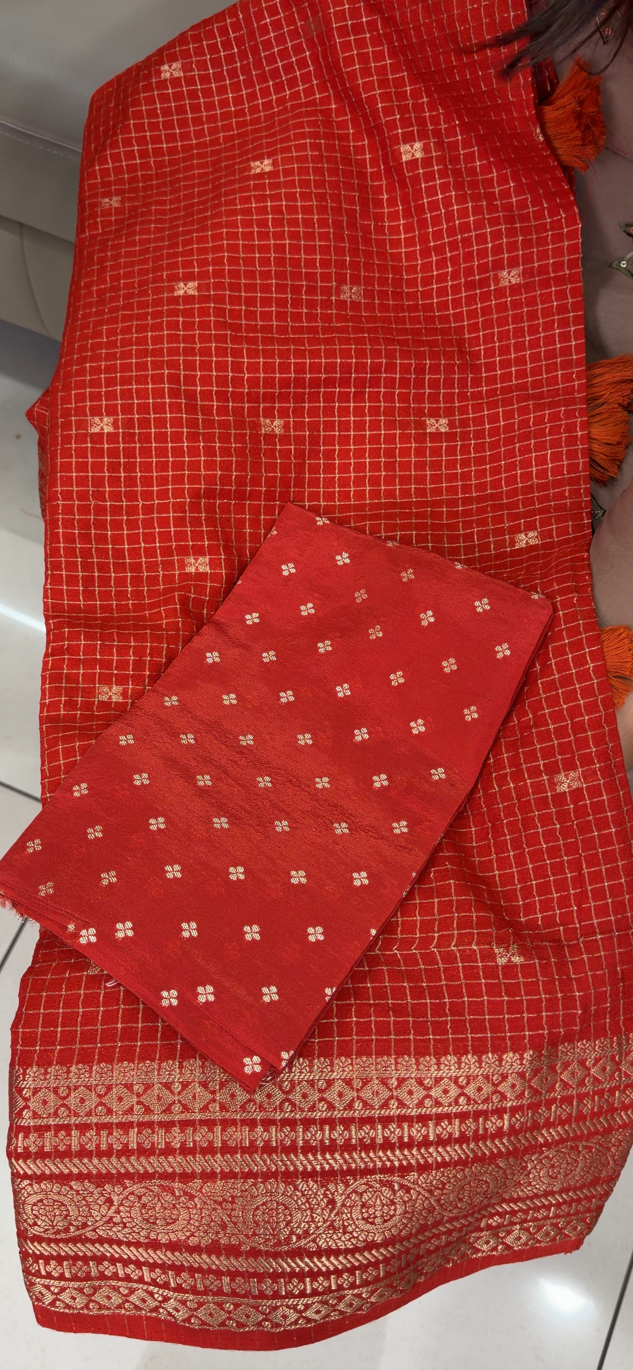 SEMI BANARSI  SAREES - IHA 32090