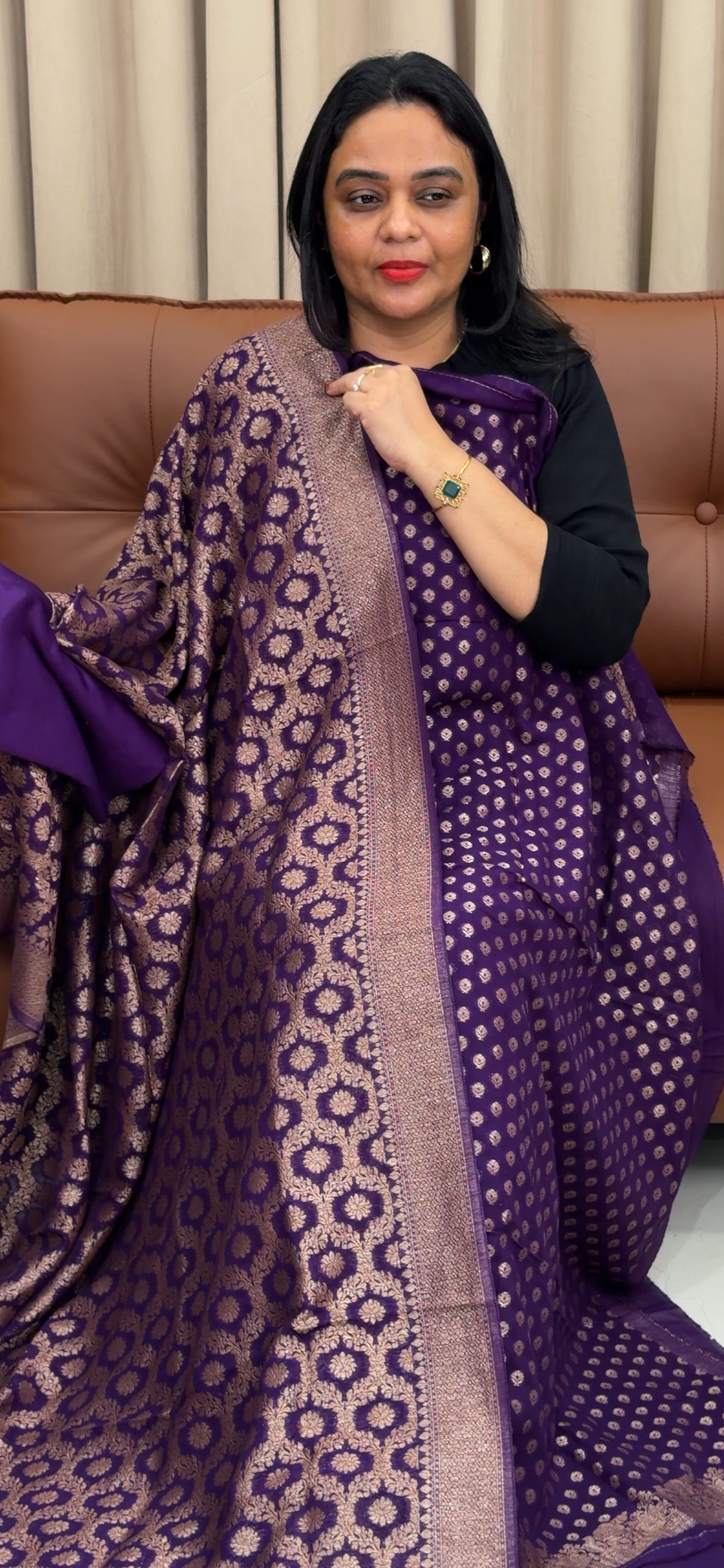 BANARASI UNSTITCHED SALWAR SUITS - IHA 33443
