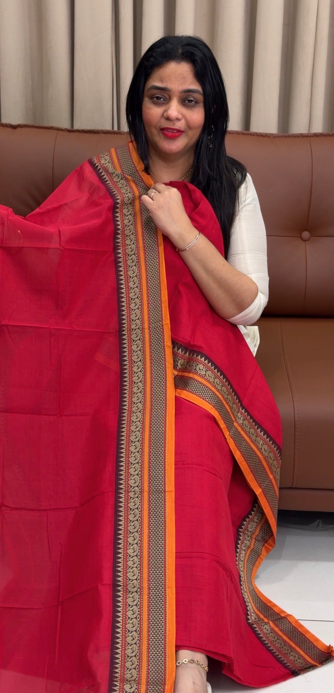 HANDLOOM COTTON UNSTITCHED SALWAR SUITS - IHA 34009