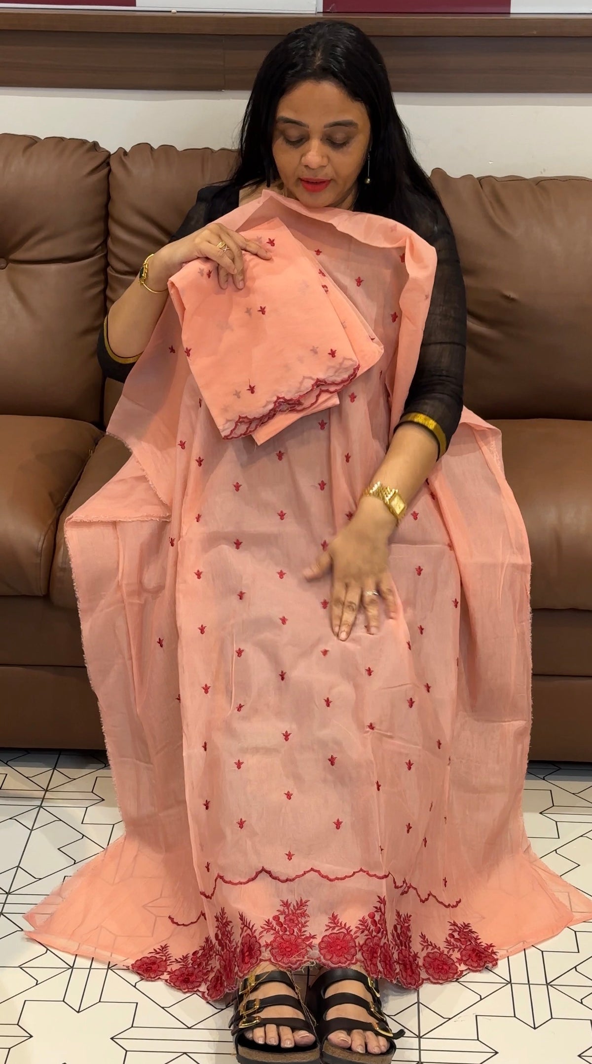 OFFER SALES UNSTITCHED SALWAR SUITS - IHA 35538