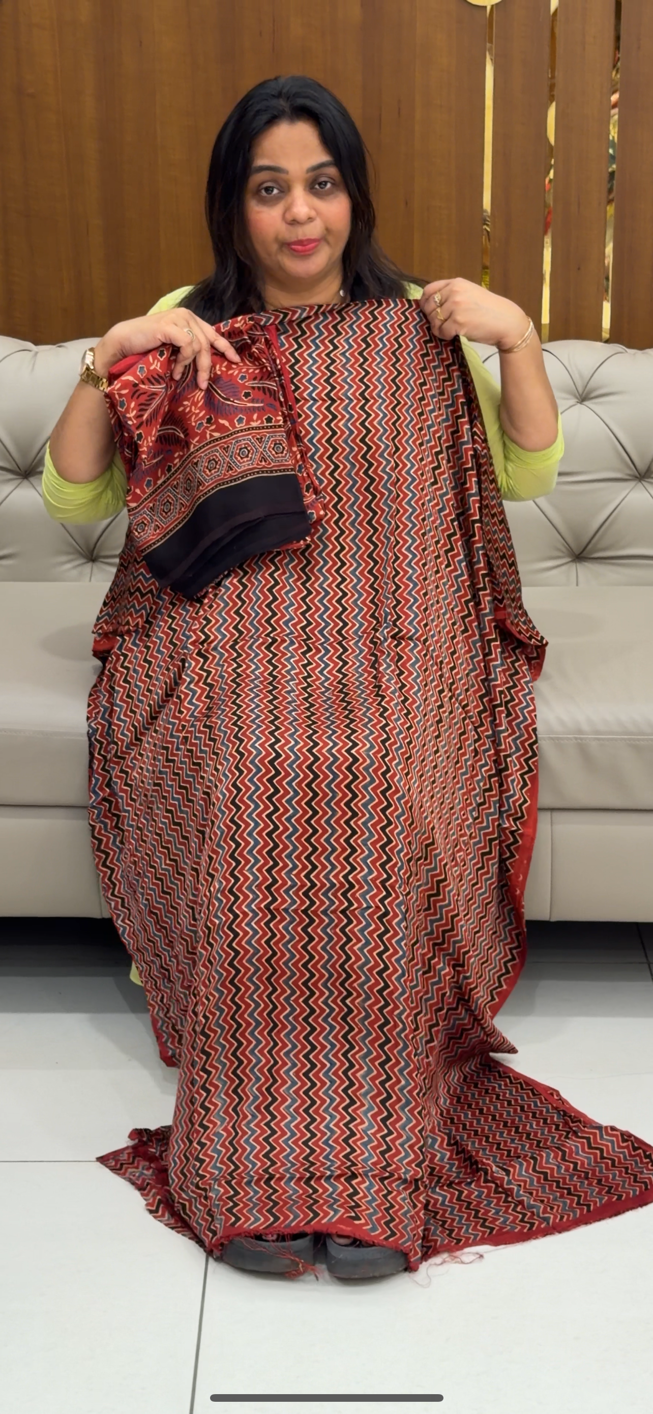 MODAL SILK UNSTITCHED SALWAR SUITS - IHA 28794