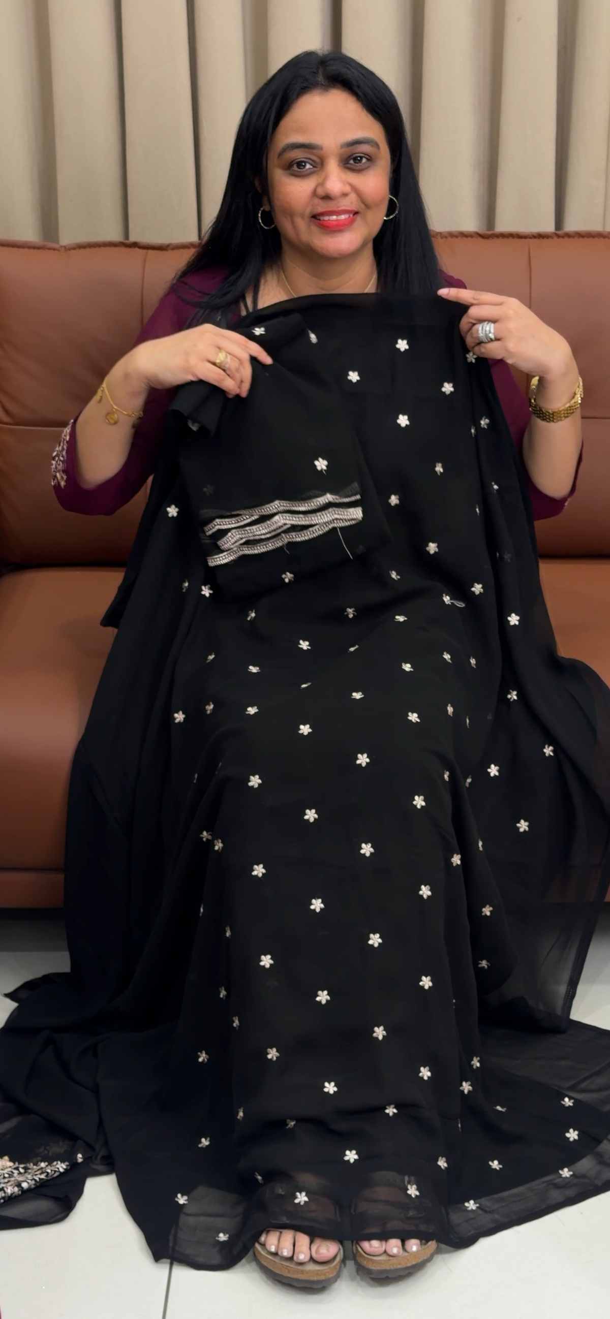 FAUX GEORGETTE UNSTITCHED SALWAR SUITS - IHA 35797