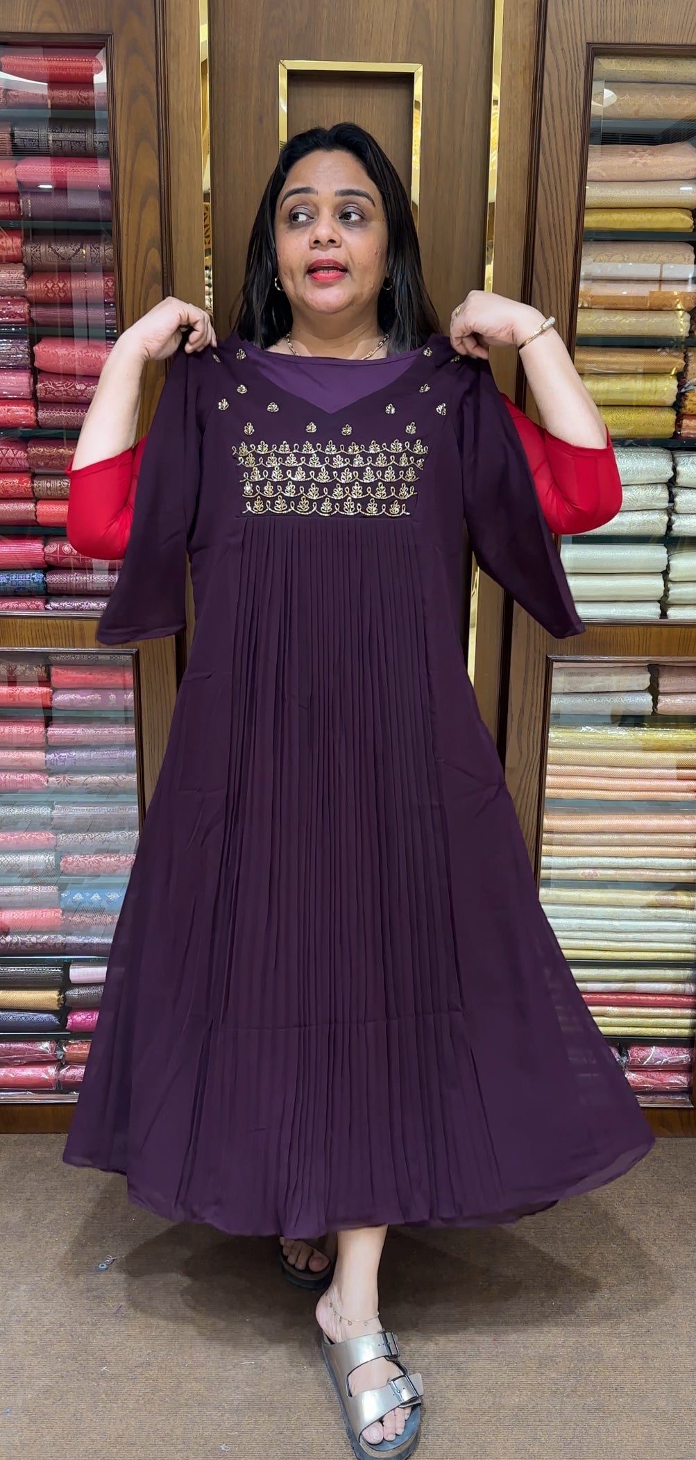 IHA'S IN-HOUSE HAND WORKED ALINE TOPS - IHA 28825