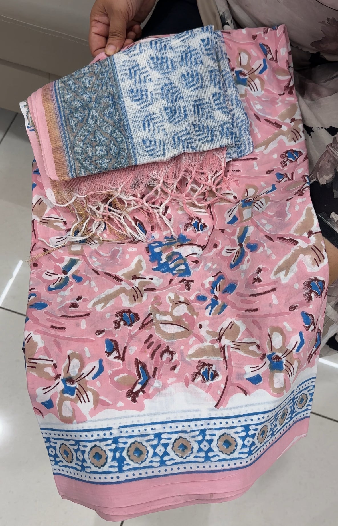 PRINTED COTTON UNSTITCHED SALWAR SUITS - IHA 28645