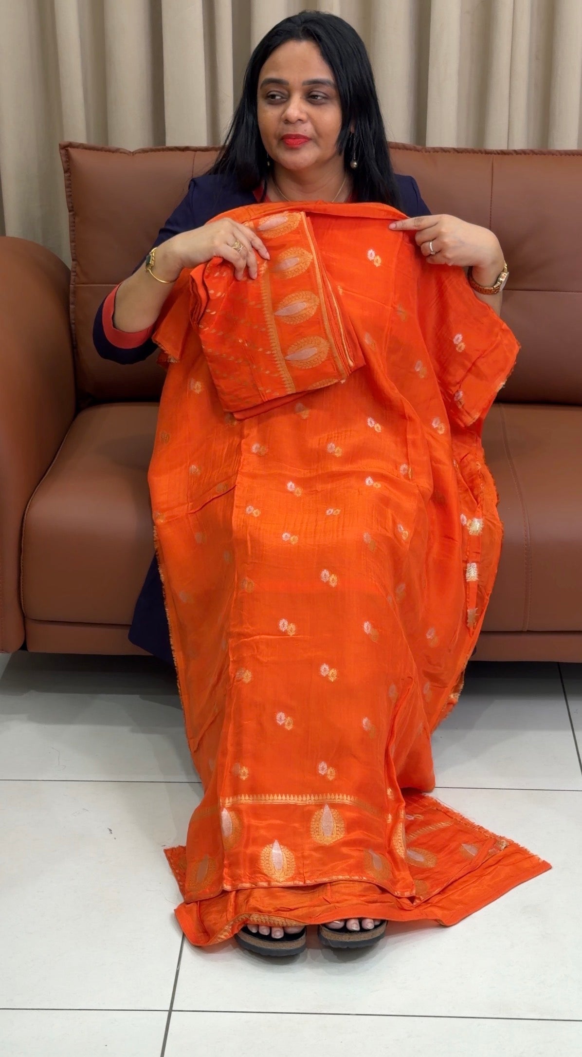 SILK BANARASI UNSTITCHED SALWAR SUITS - IHA 35406
