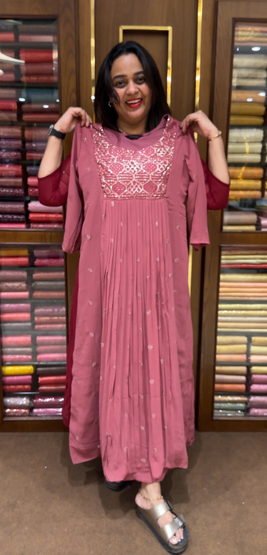 IHA'S IN- HOUSE GEORGETTE ALINE TOPS - IHA 24040