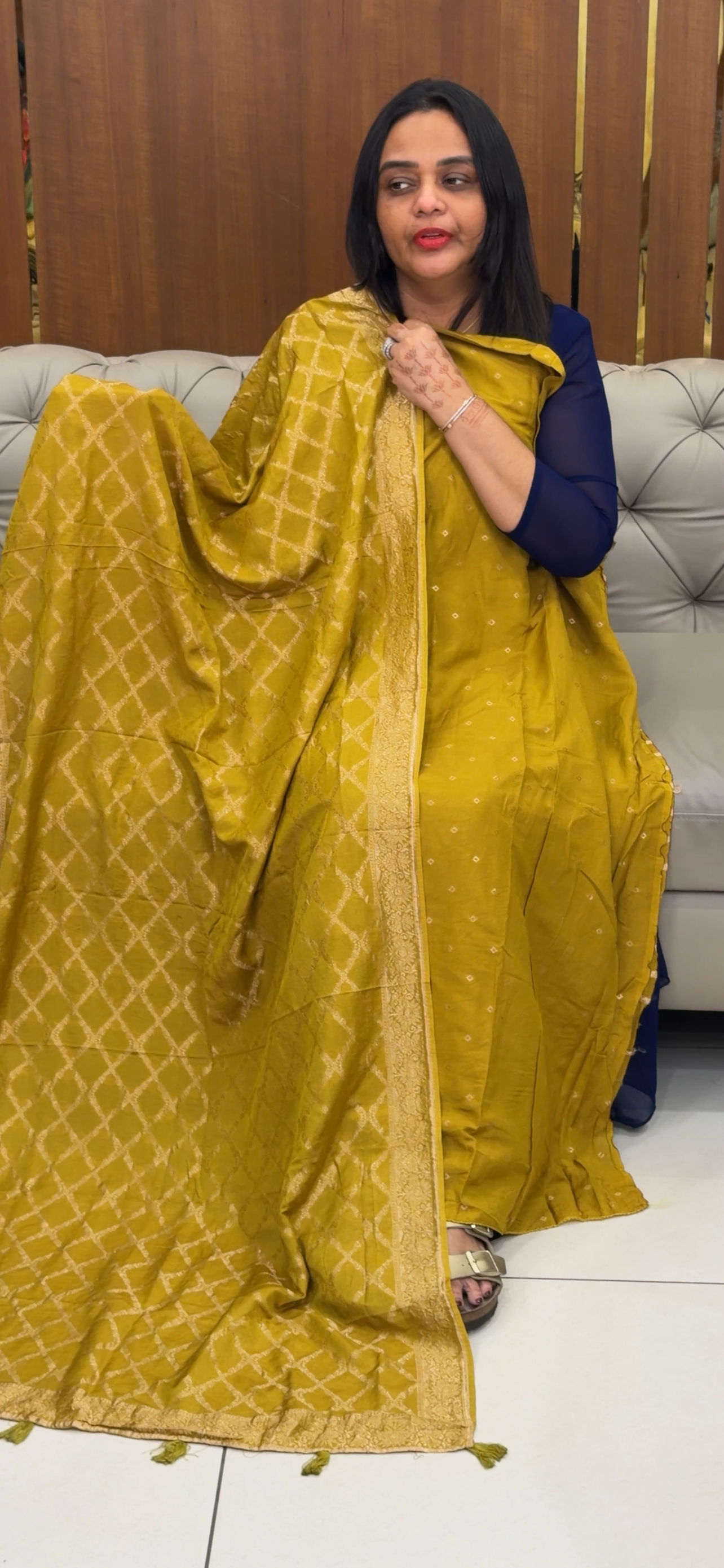 BANARASI UNSTITCHED SALWAR SUITS - IHA 31889