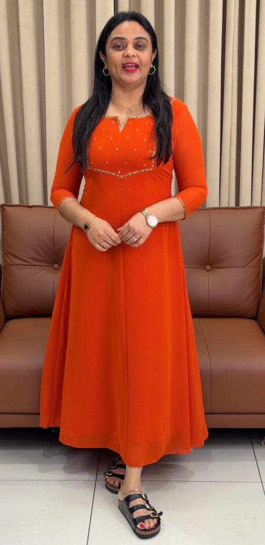 IHA'S IN-HOUSE HAND WORKED ALINE TOPS - IHA 34252