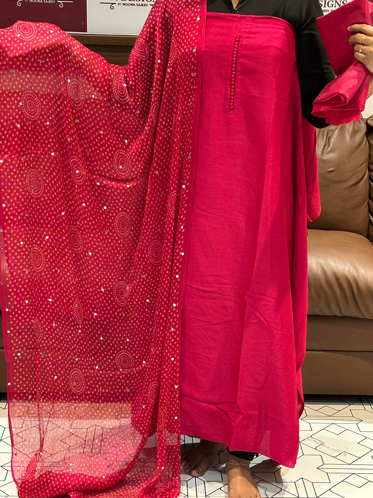 OFFER SALES UNSTITCHED SALWAR SUITS - IHA 35818