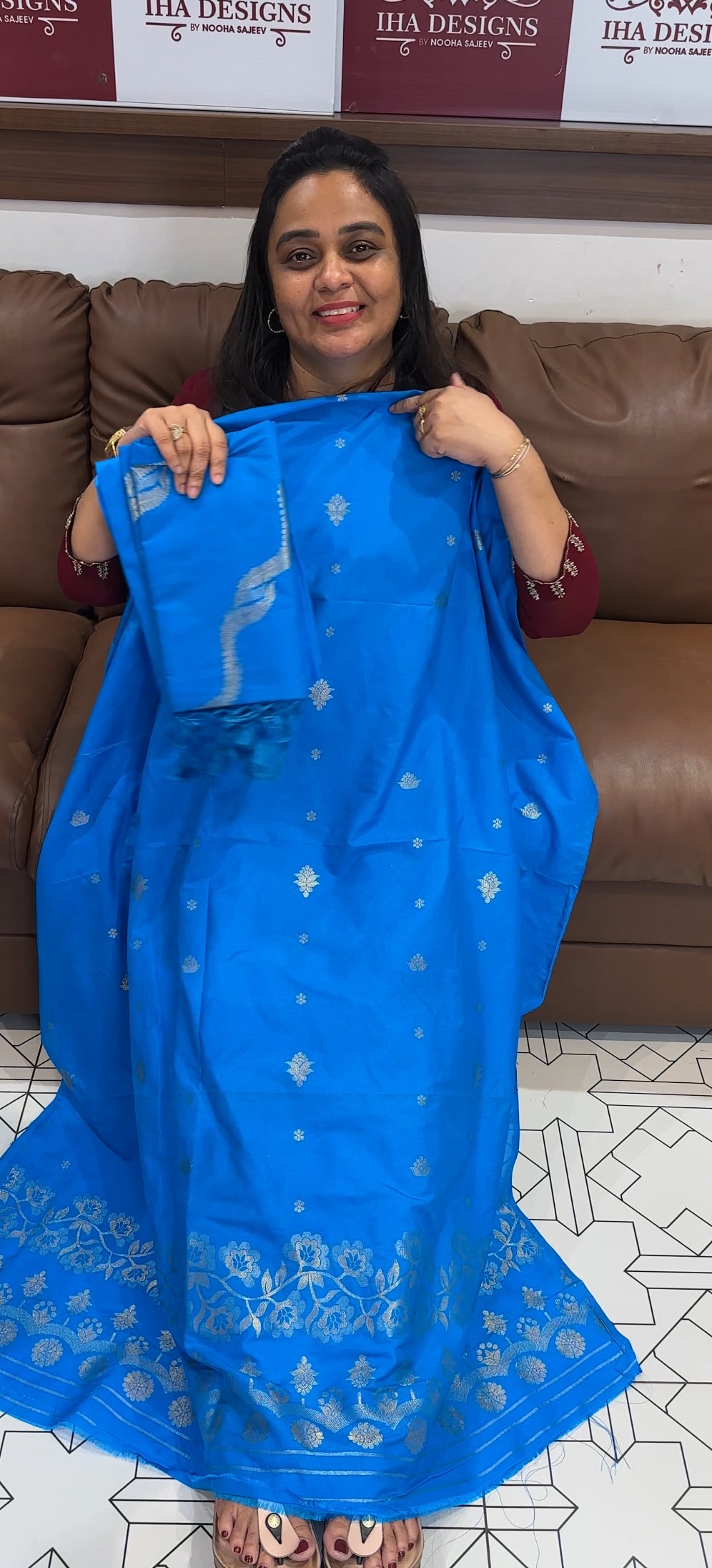 BANARASI UNSTITCHED SALWAR SUITS - IHA 28109