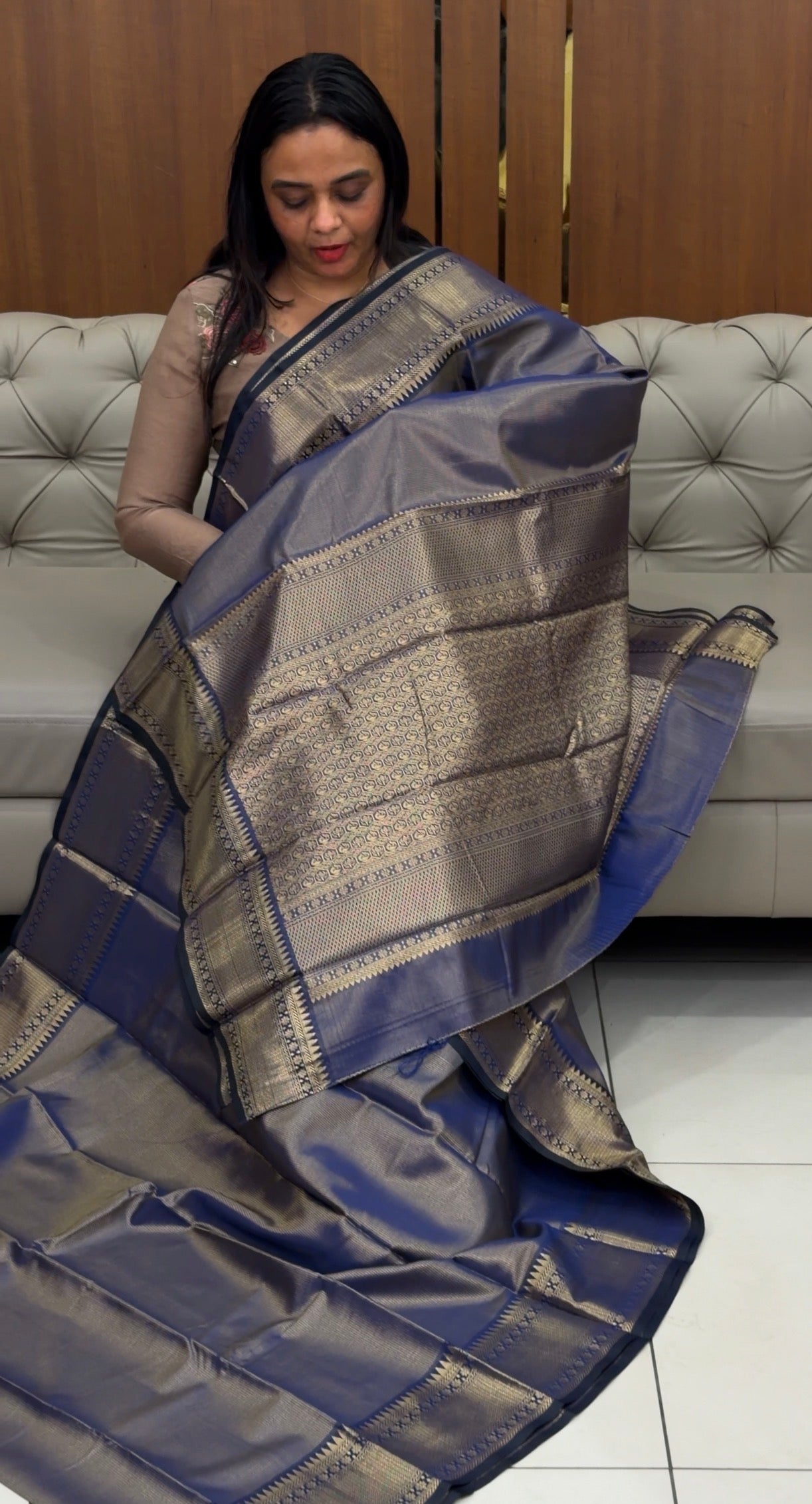 SEMI SILK SAREES - IHA 32052