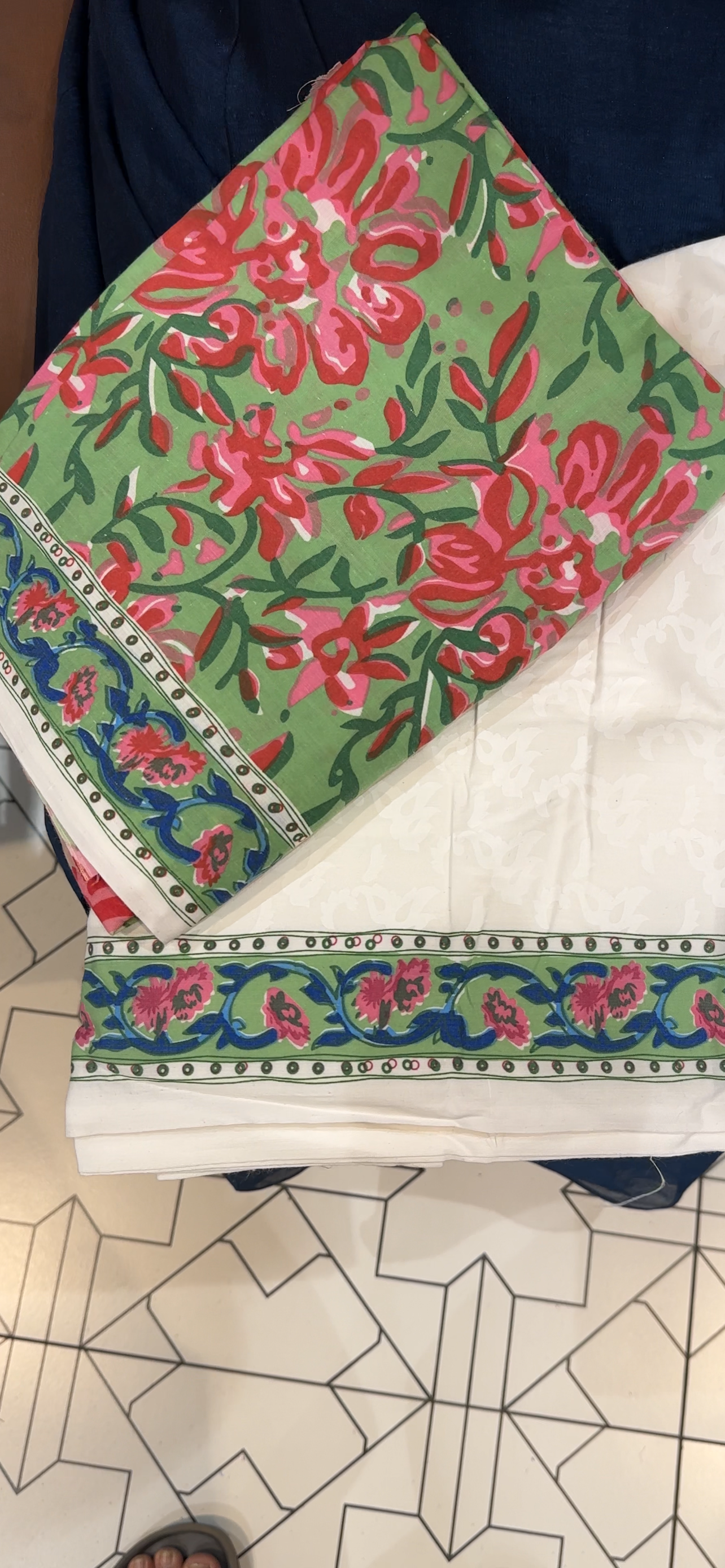 COTTON UNSTITCHED SALWAR SUITS - IHA 32882