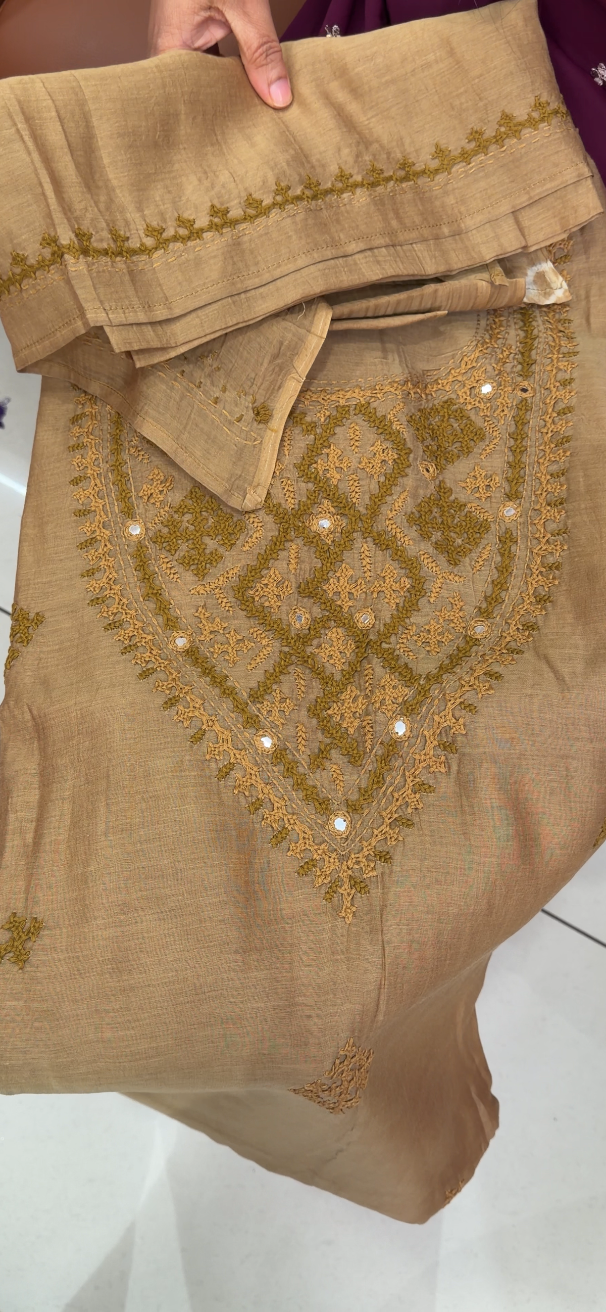 MALAI CHANDERI UNSTITCHED SALWAR SUITS - IHA 35808