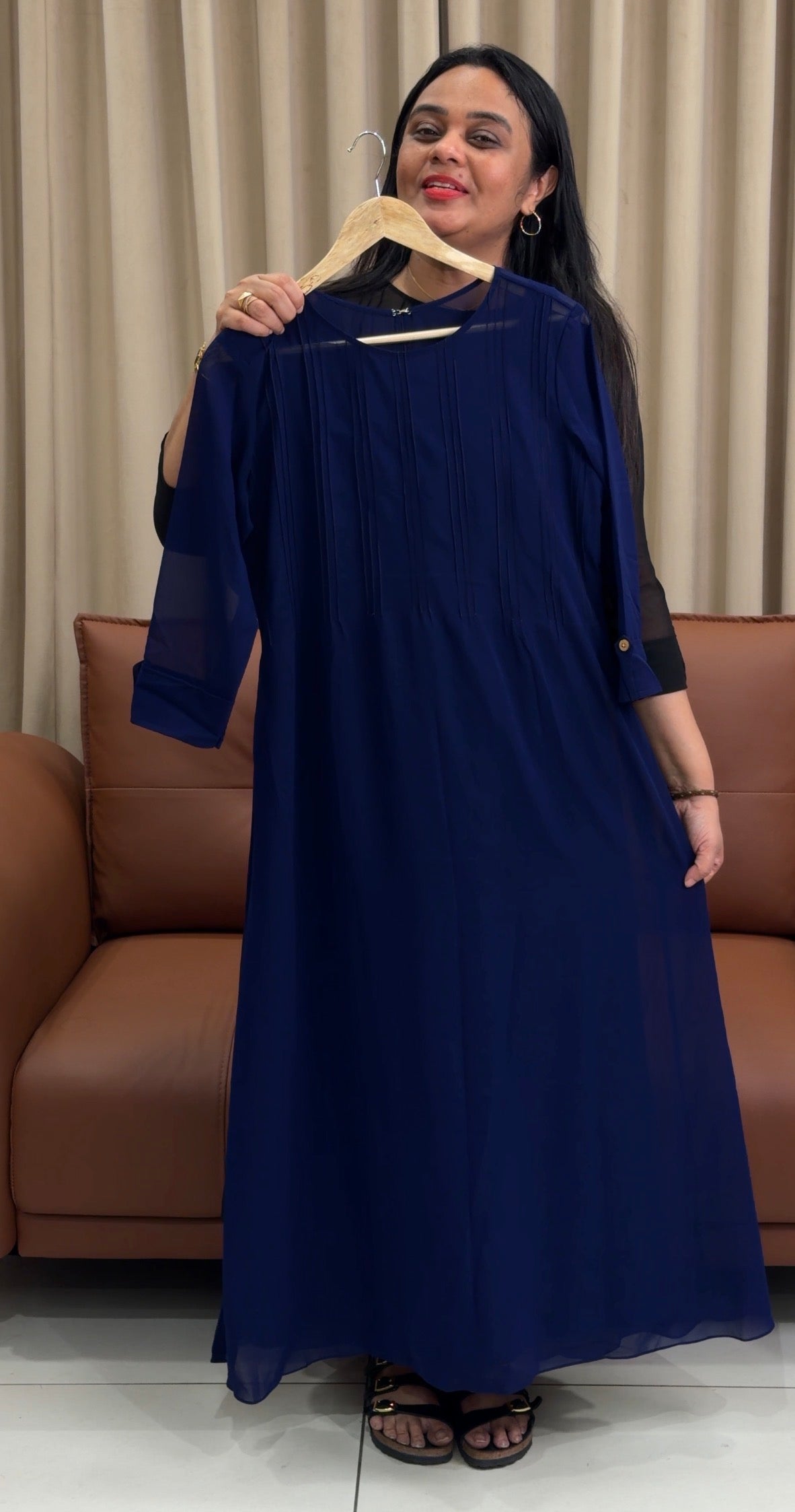 IHA'S IN-HOUSE GEORGETTE FROCKS - IHA 35214