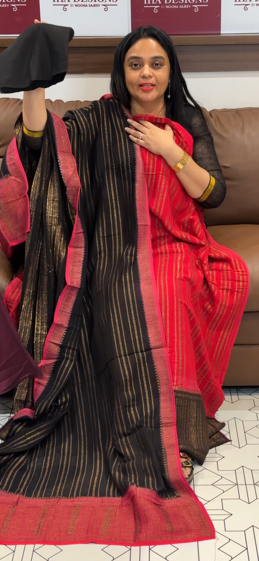 VISCOSE GEORGETTE UNSTITCHED SALWAR SUITS - IHA 35518