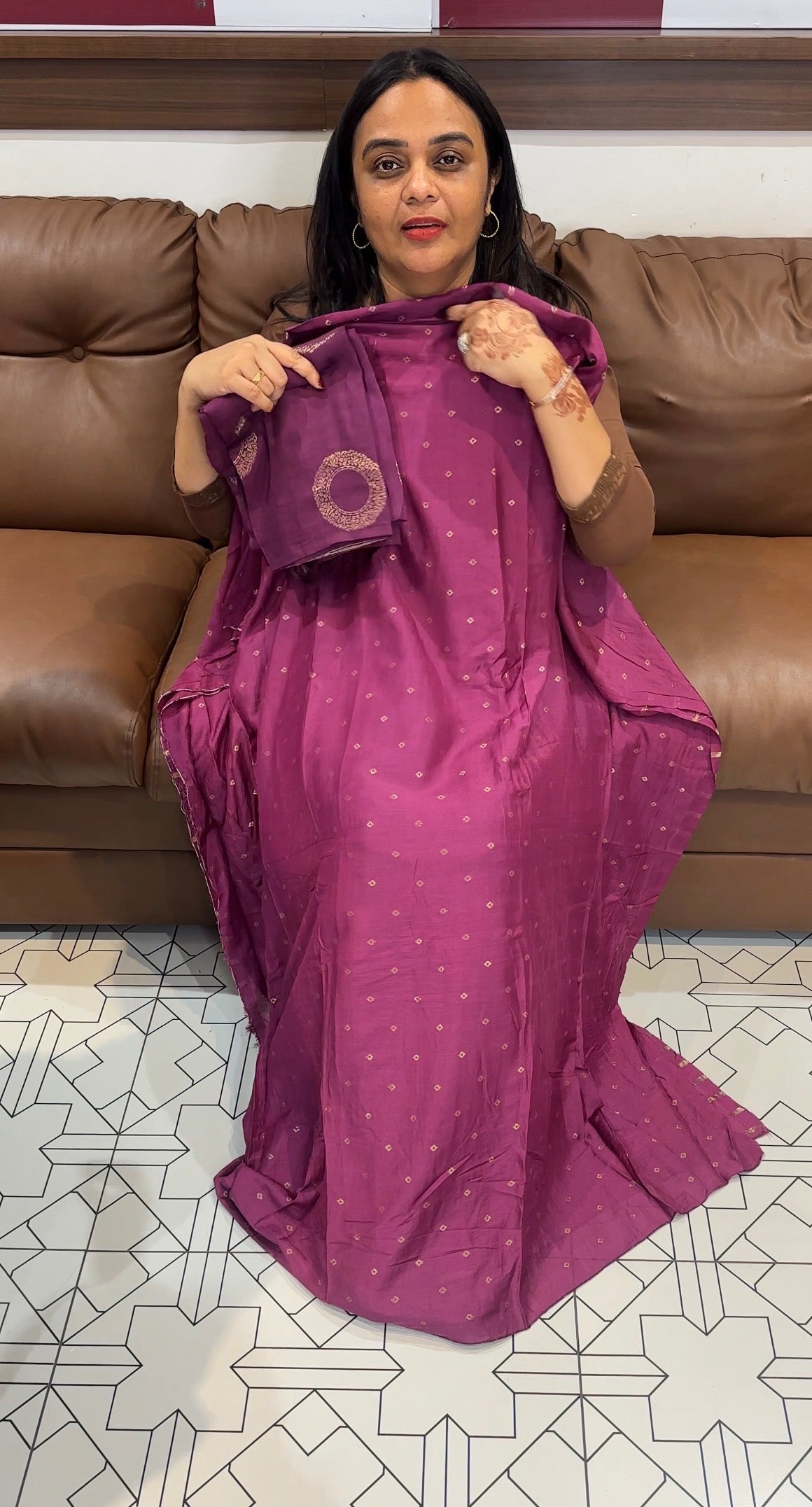 MUL CHANDERI UNSTITCHED SALWAR SUITS - IHA 31440