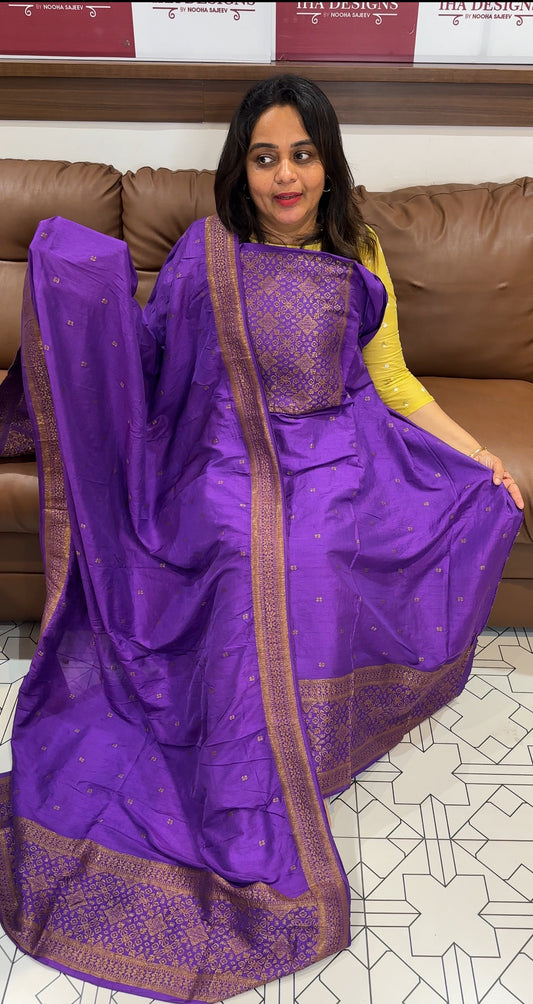 FORWARD SEMI BANARASI UNSTITCHED SALWAR SUITS - IHA 26326