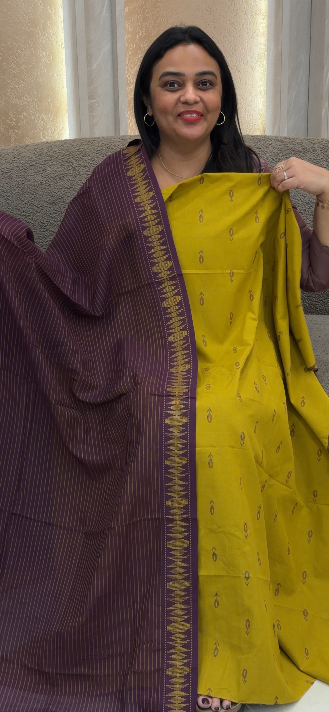 COTTON UNSTITCHED SALWAR SUITS - IHA 32844