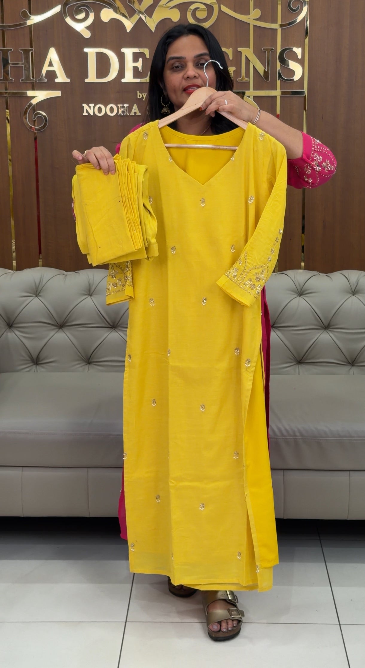 IHA'S IN-HOUSE BANARASI TOP,BOTTOM AND DUPATTA - IHA 30927