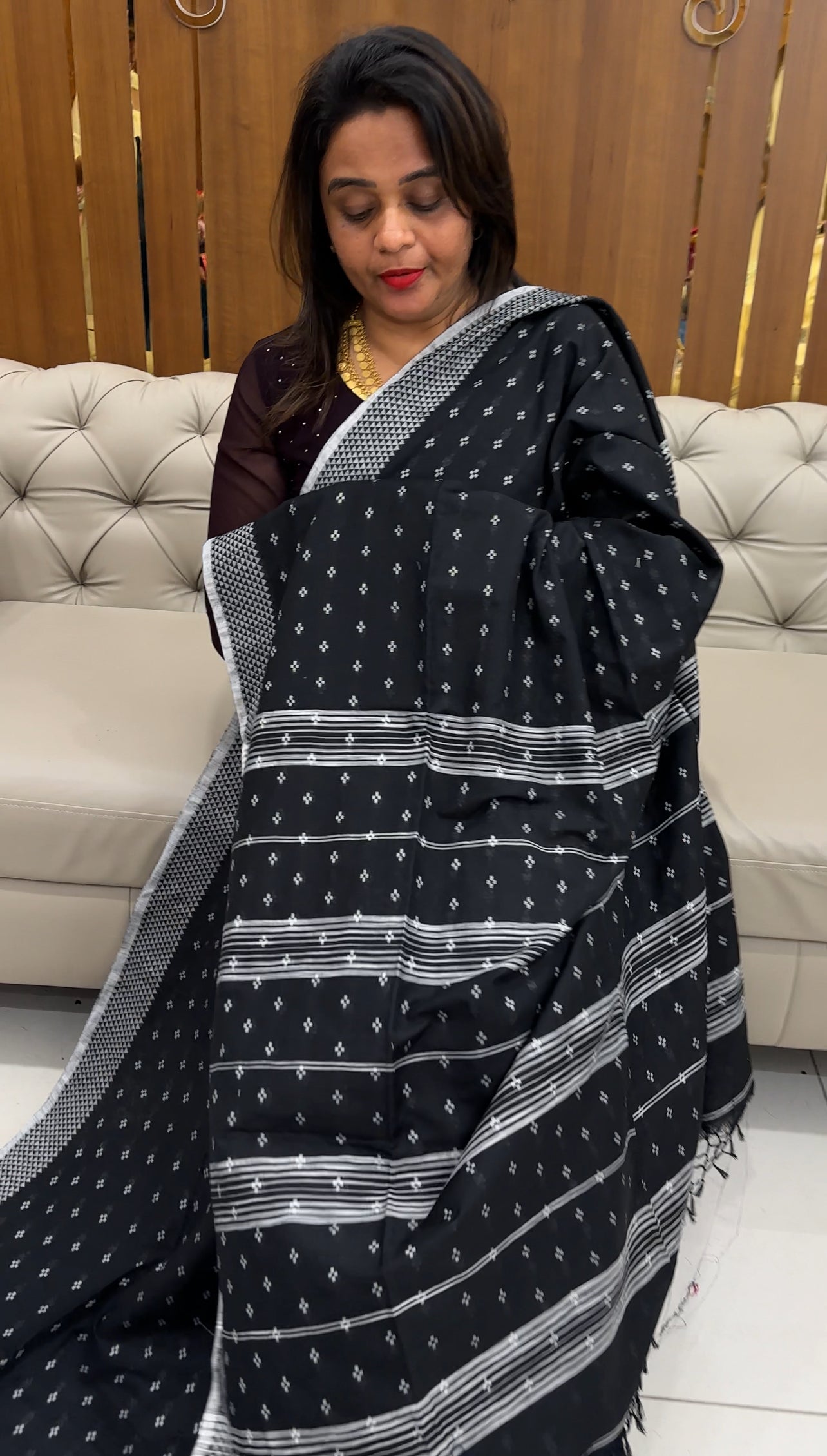 HAND LOOM COTTON SAREES - IHA 25625